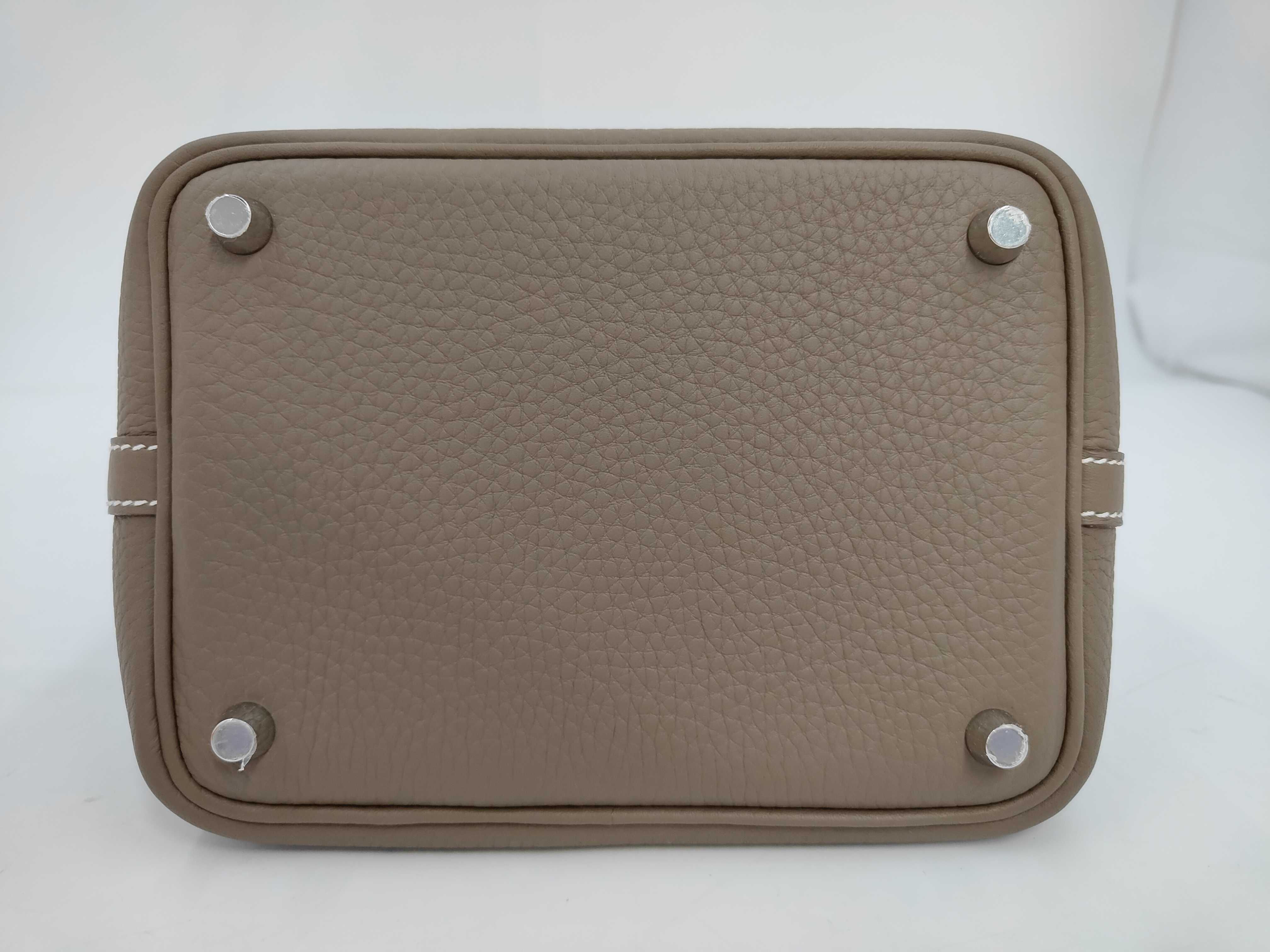 Picotin Lock PM Taurillon Leather Handbag, K Stamp, 2025, Box, Dust Bag, Key, Padlock. — view 11
