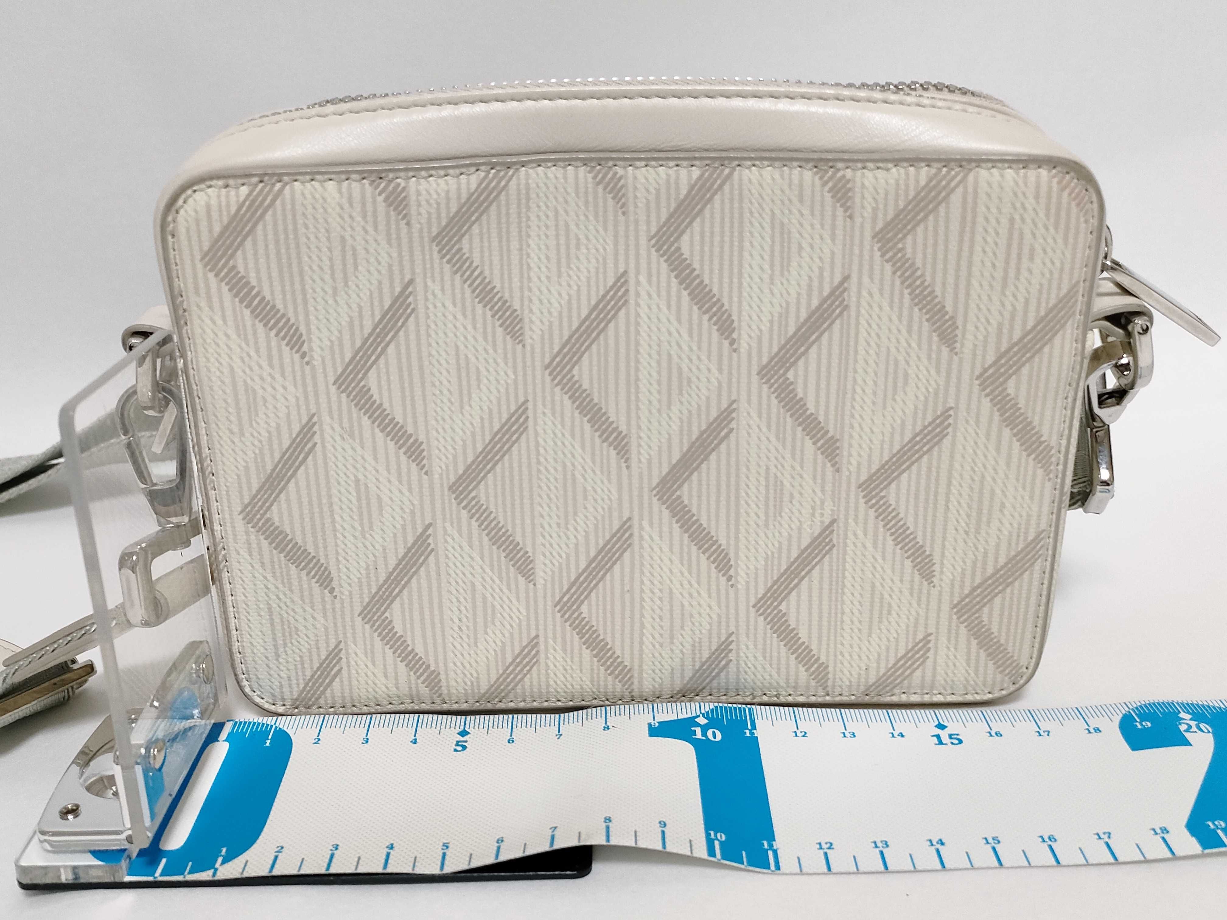 CD Diamond Beige PVC Shoulder Bag (ST, dust bag, and booklet included) — view 2