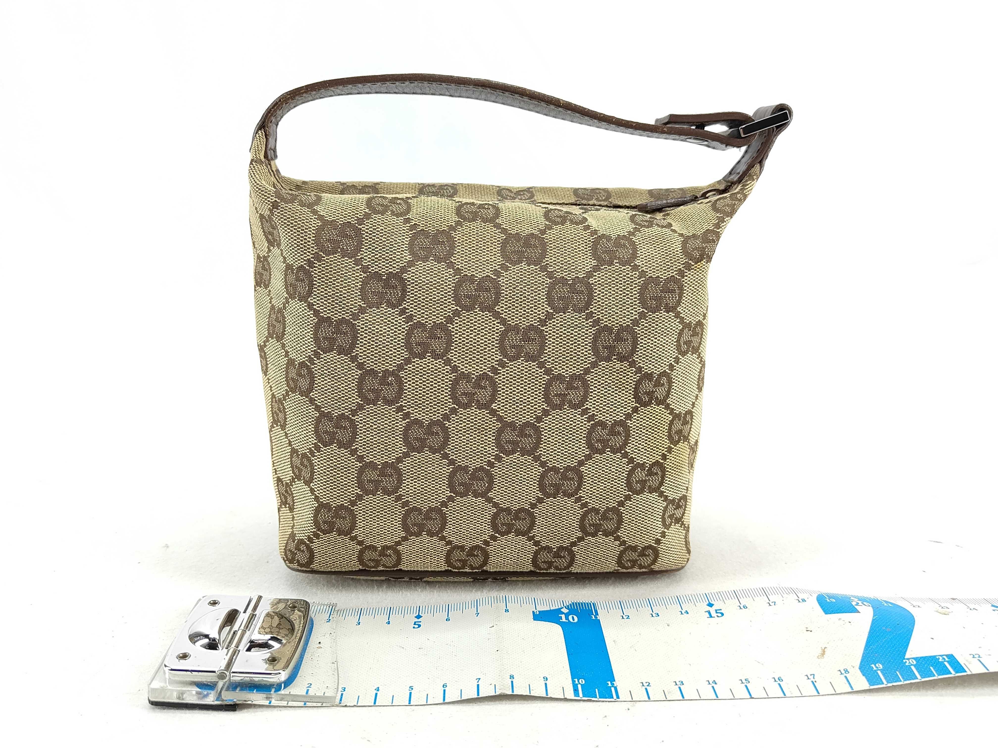 GG Canvas Accessory Pouch, GG Canvas 34080, Handbag, Vanity Bag, Brown Pouch — view 2
