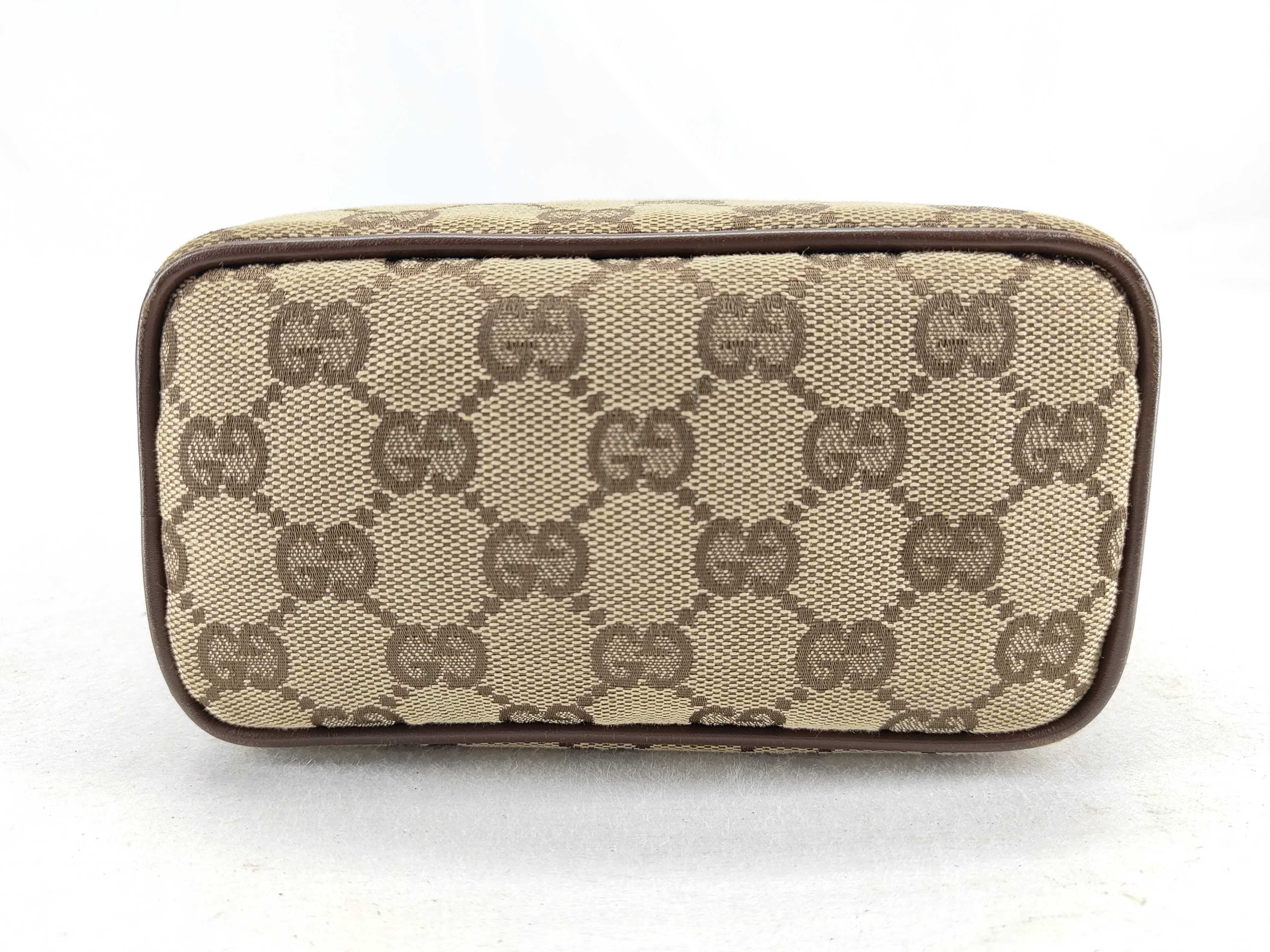 GG Canvas Accessory Pouch, GG Canvas 34080, Handbag, Vanity Bag, Brown Pouch — view 8