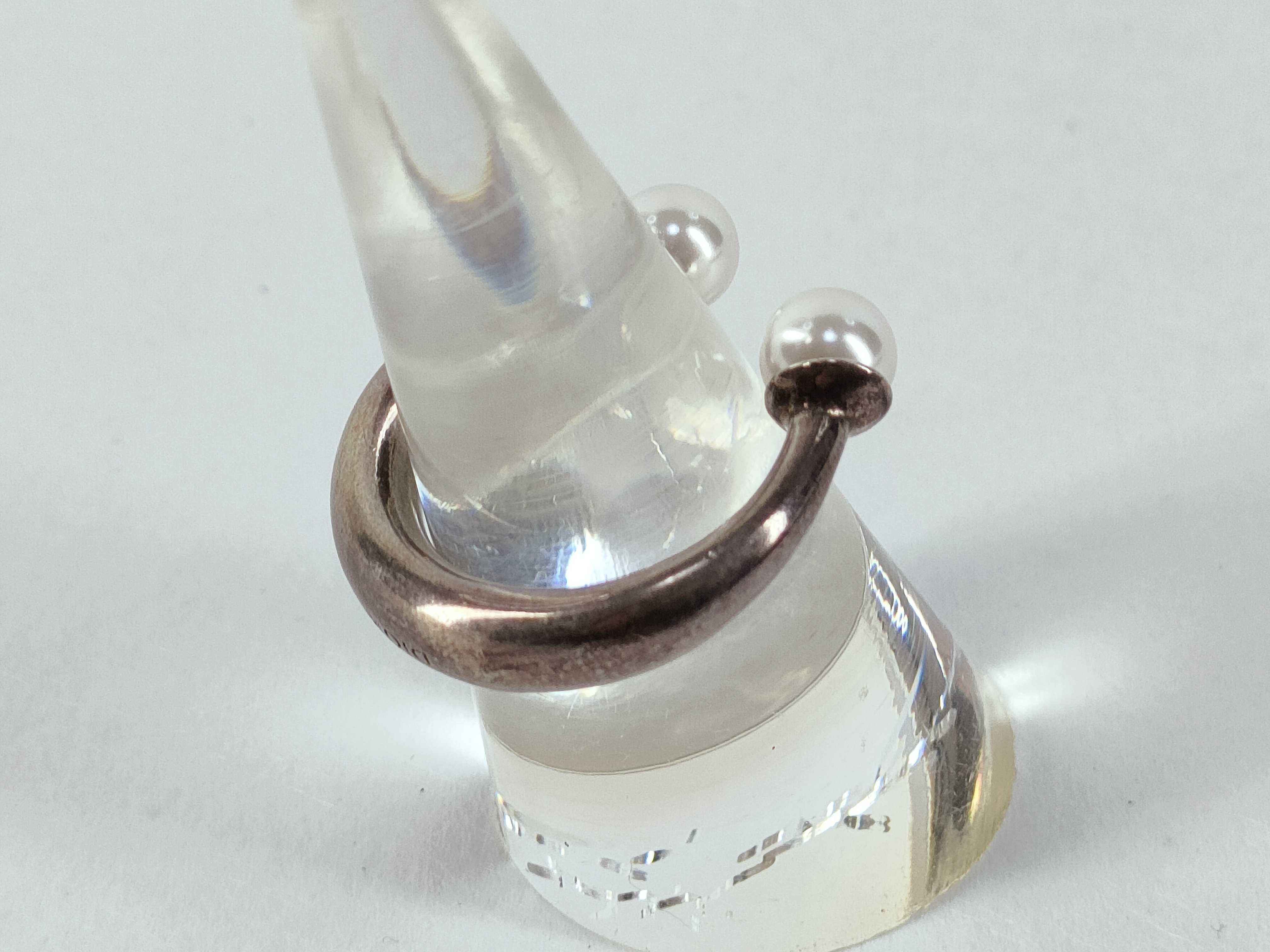 Tribal Pearl Ring, Size L — view 3