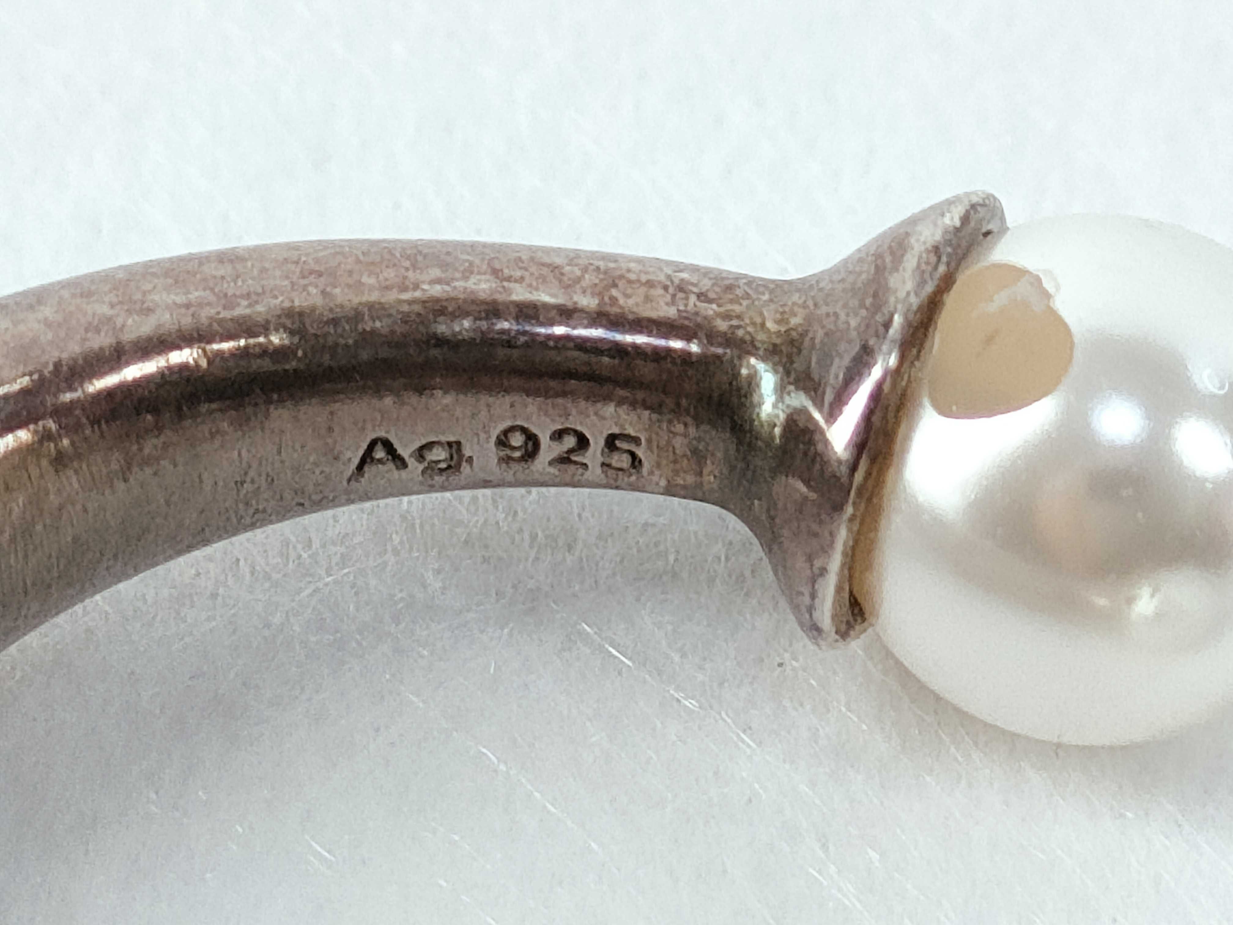 Tribal Pearl Ring, Size L — view 6
