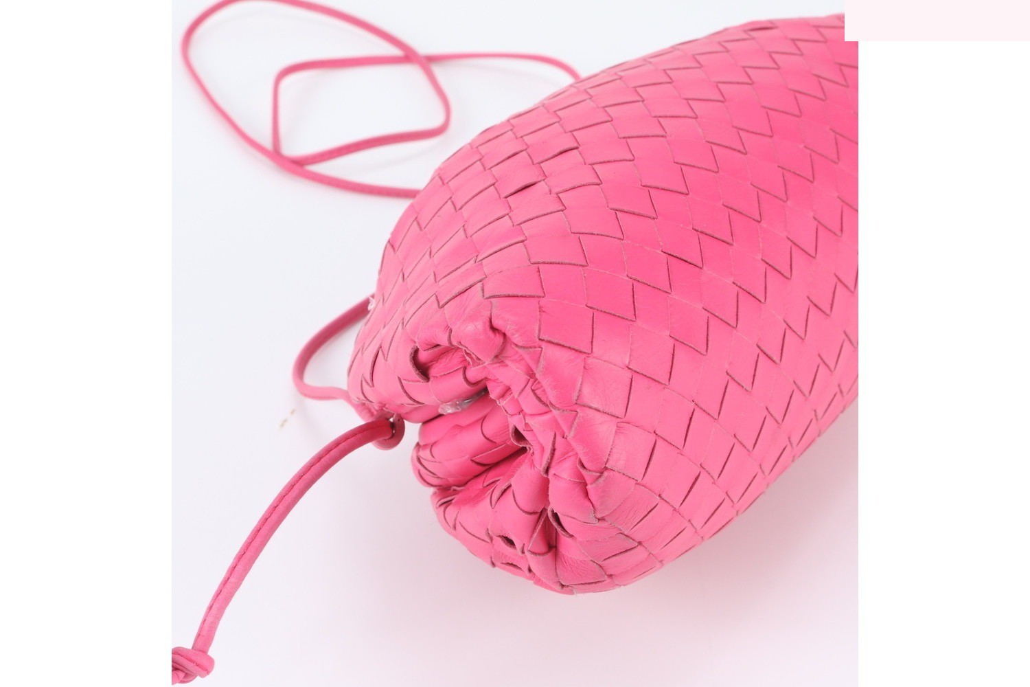 Intrecciato Woven Leather Pouch 2-Way Shoulder Bag — view 4