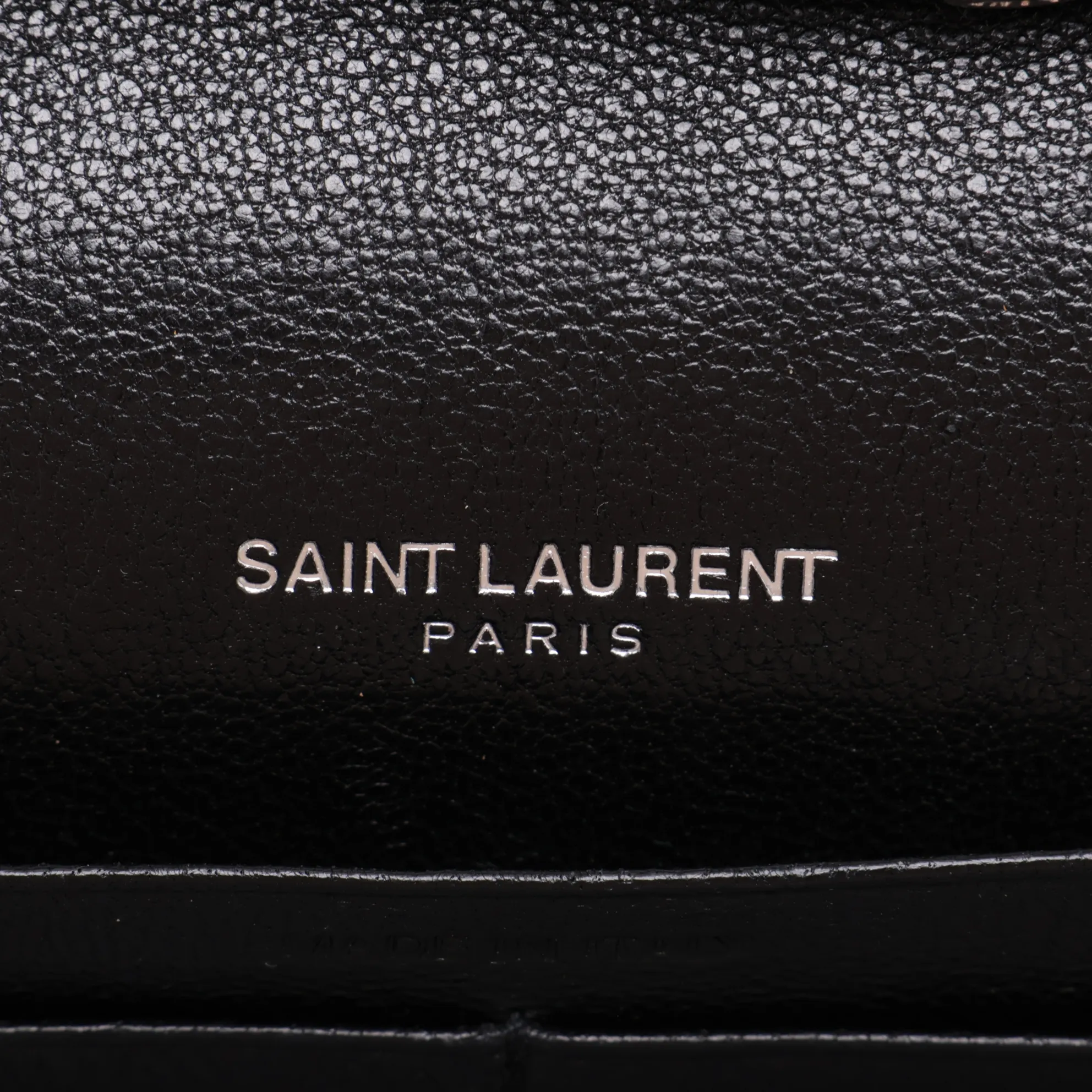 Leather Chain Wallet, Black, 442015 — view 11