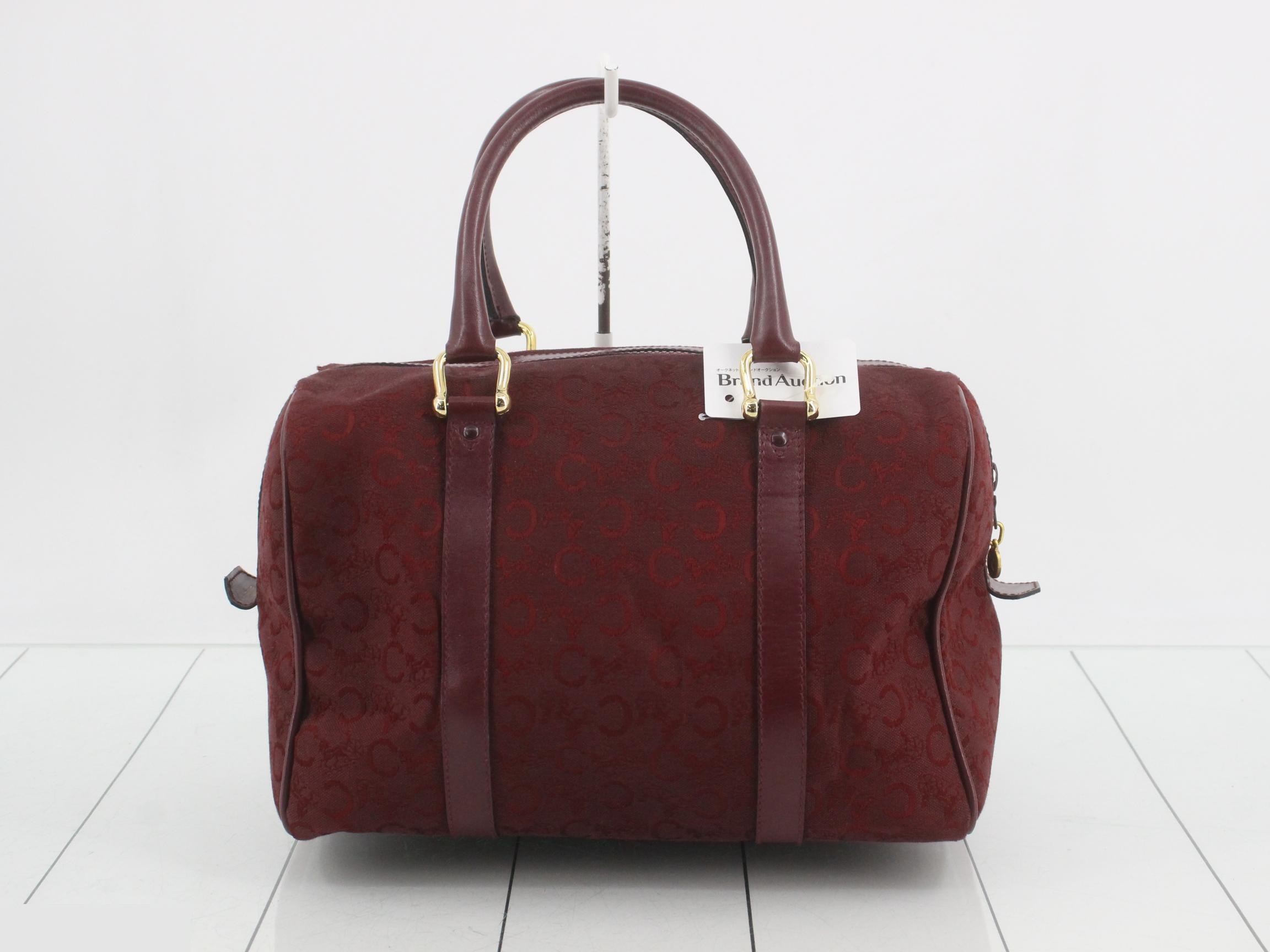 C Macadam pattern C Sulky canvas x leather mini Boston bag — view 2