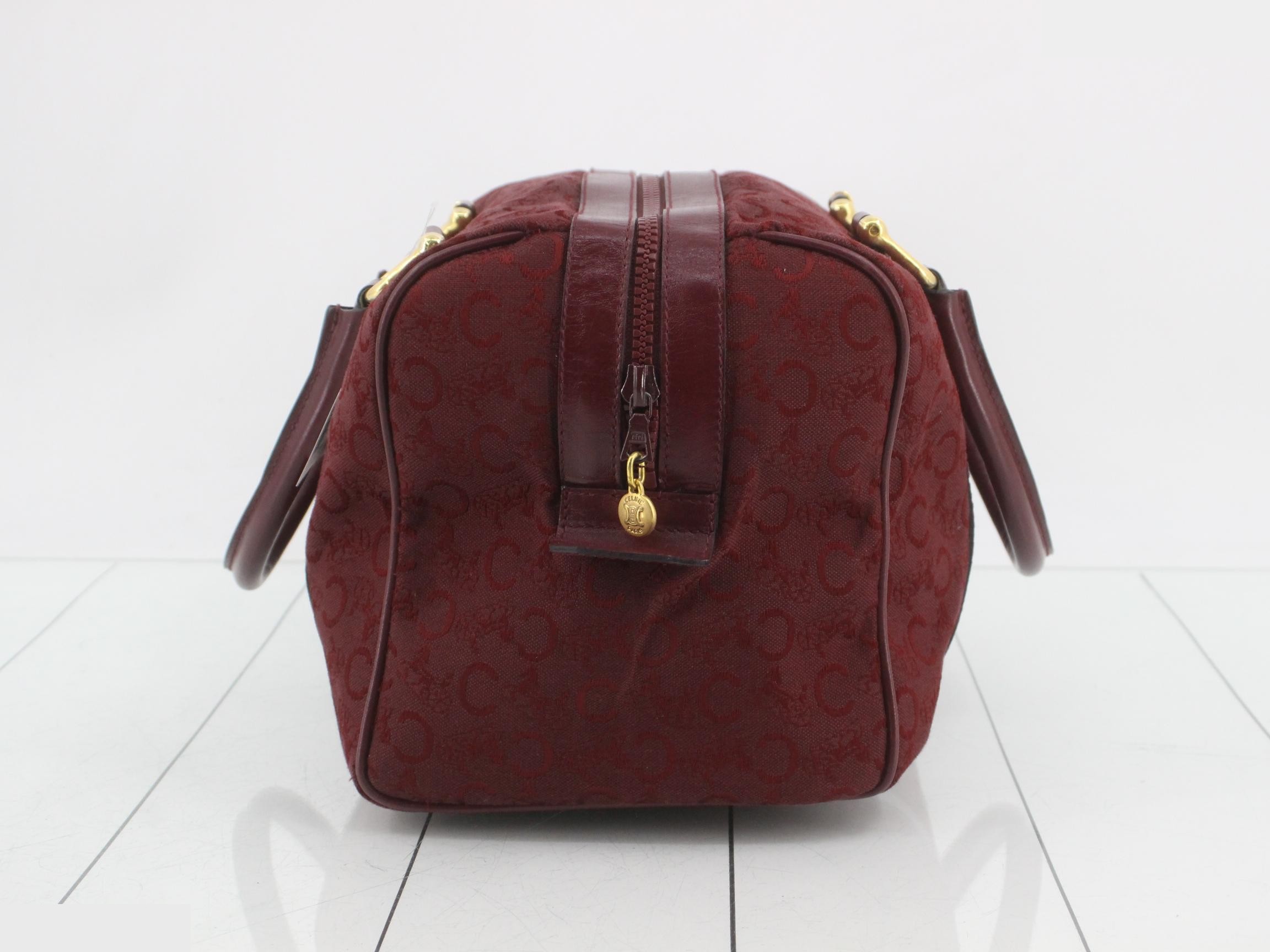 C Macadam pattern C Sulky canvas x leather mini Boston bag — view 4