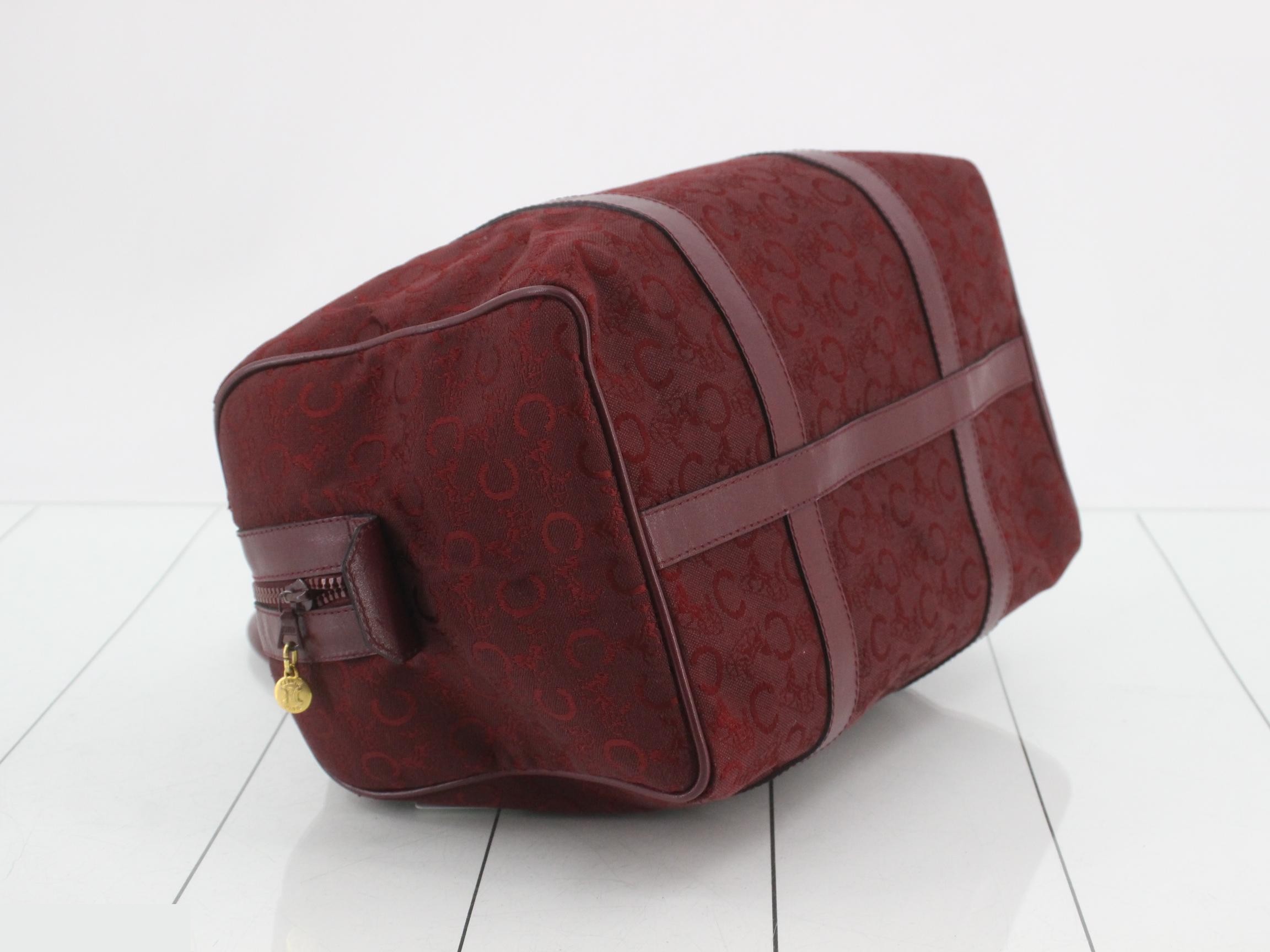 C Macadam pattern C Sulky canvas x leather mini Boston bag — view 5