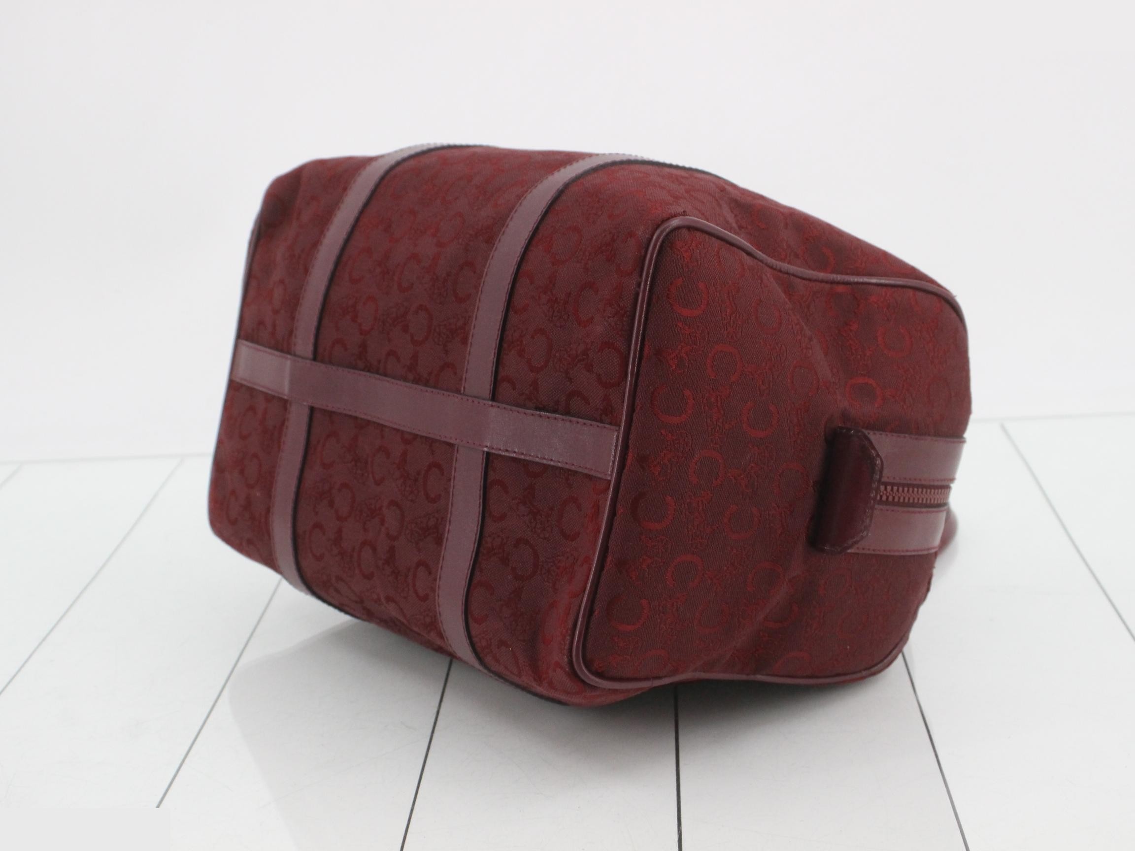 C Macadam pattern C Sulky canvas x leather mini Boston bag — view 6