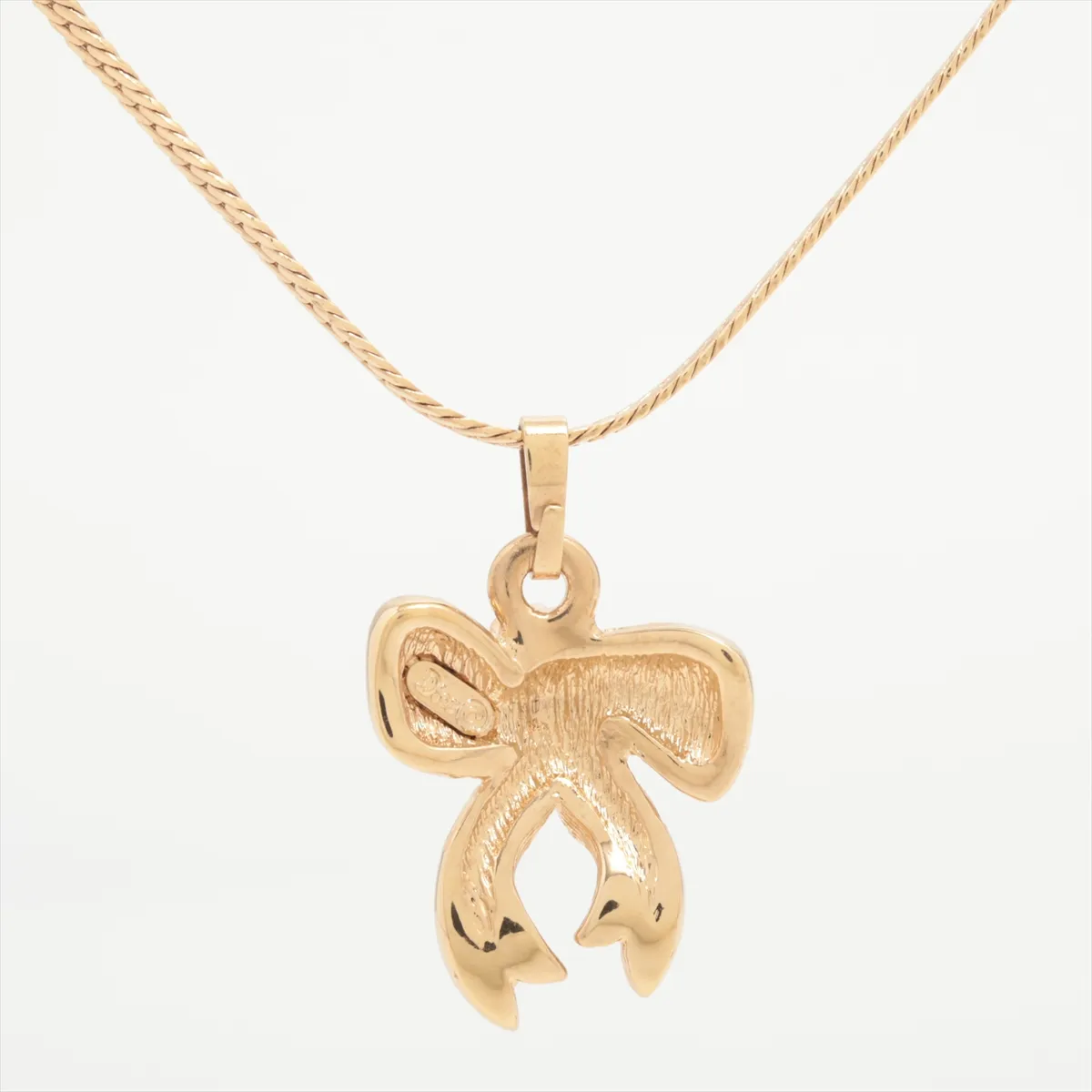 CD logo necklace, GP gold, — view 2
