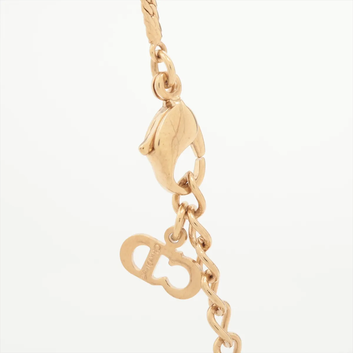CD logo necklace, GP gold, — view 3