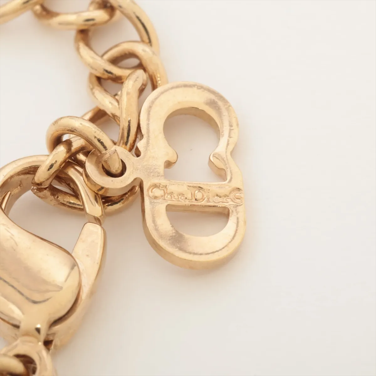 CD logo necklace, GP gold, — view 4