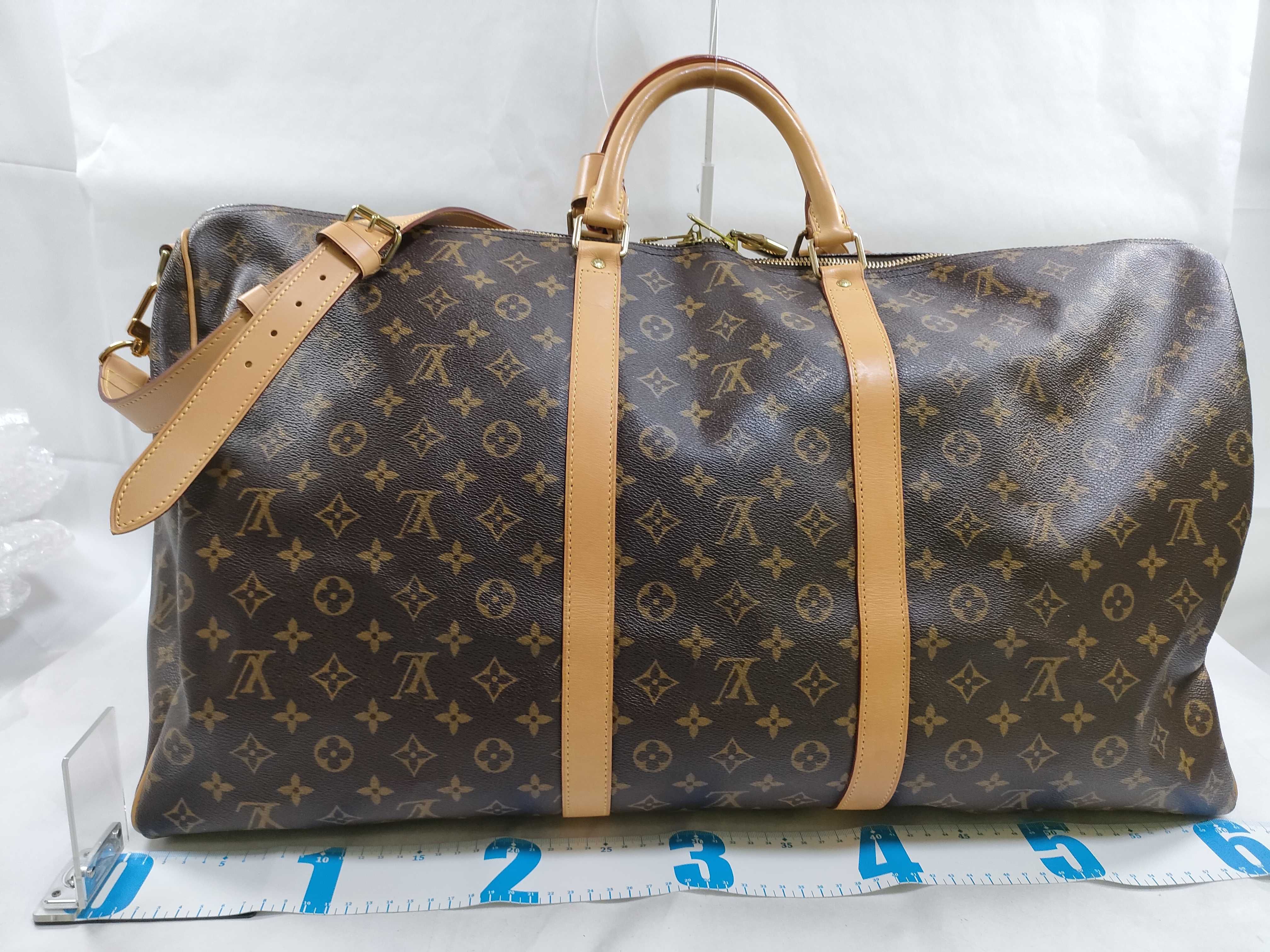 Monogram Keepall 60 M41422 MB5018 Brown Boston Bag — view 2