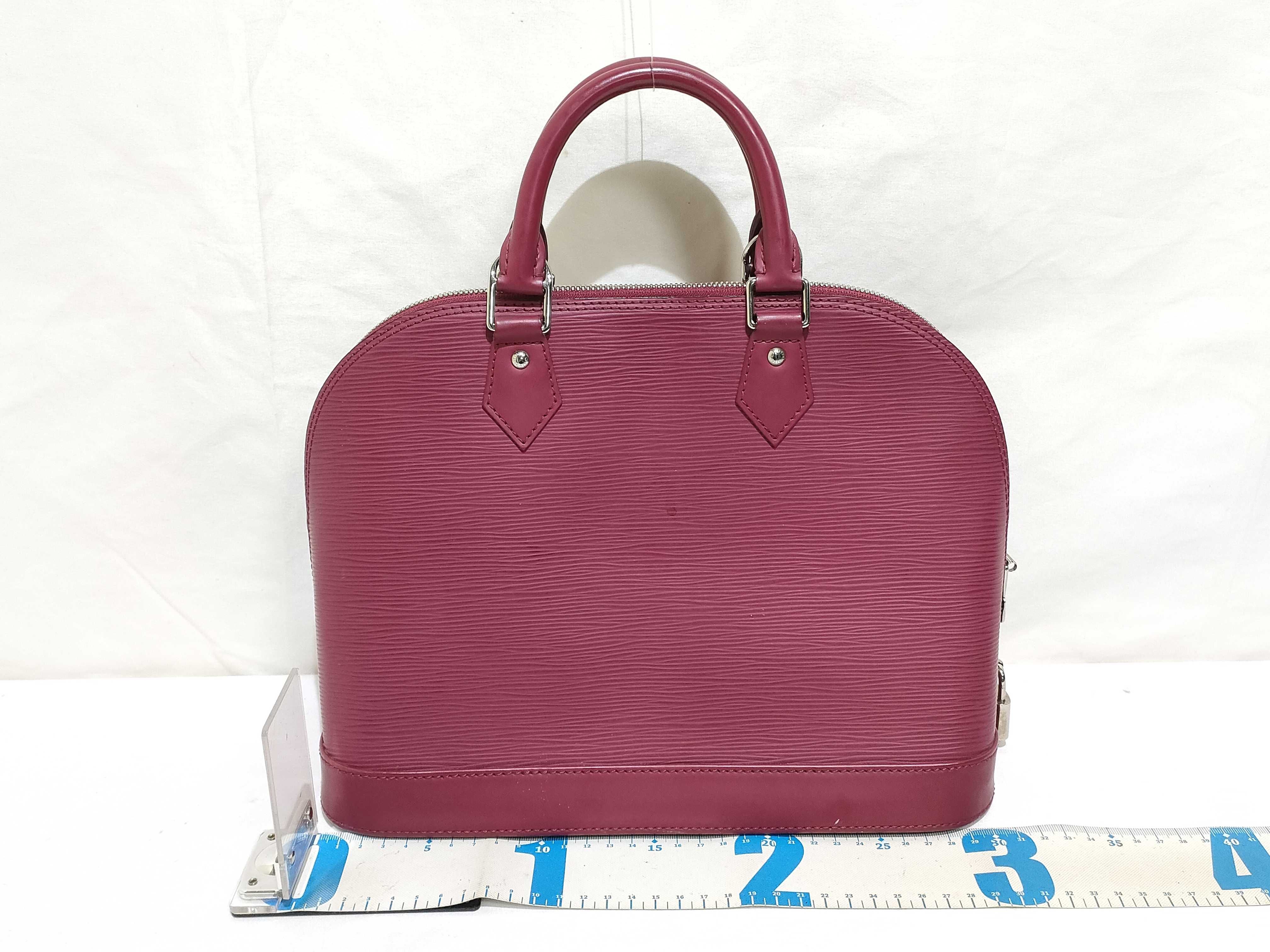Epi ID- Cowskin Alma Pink 32cm Handbag SHW Handbag — view 2