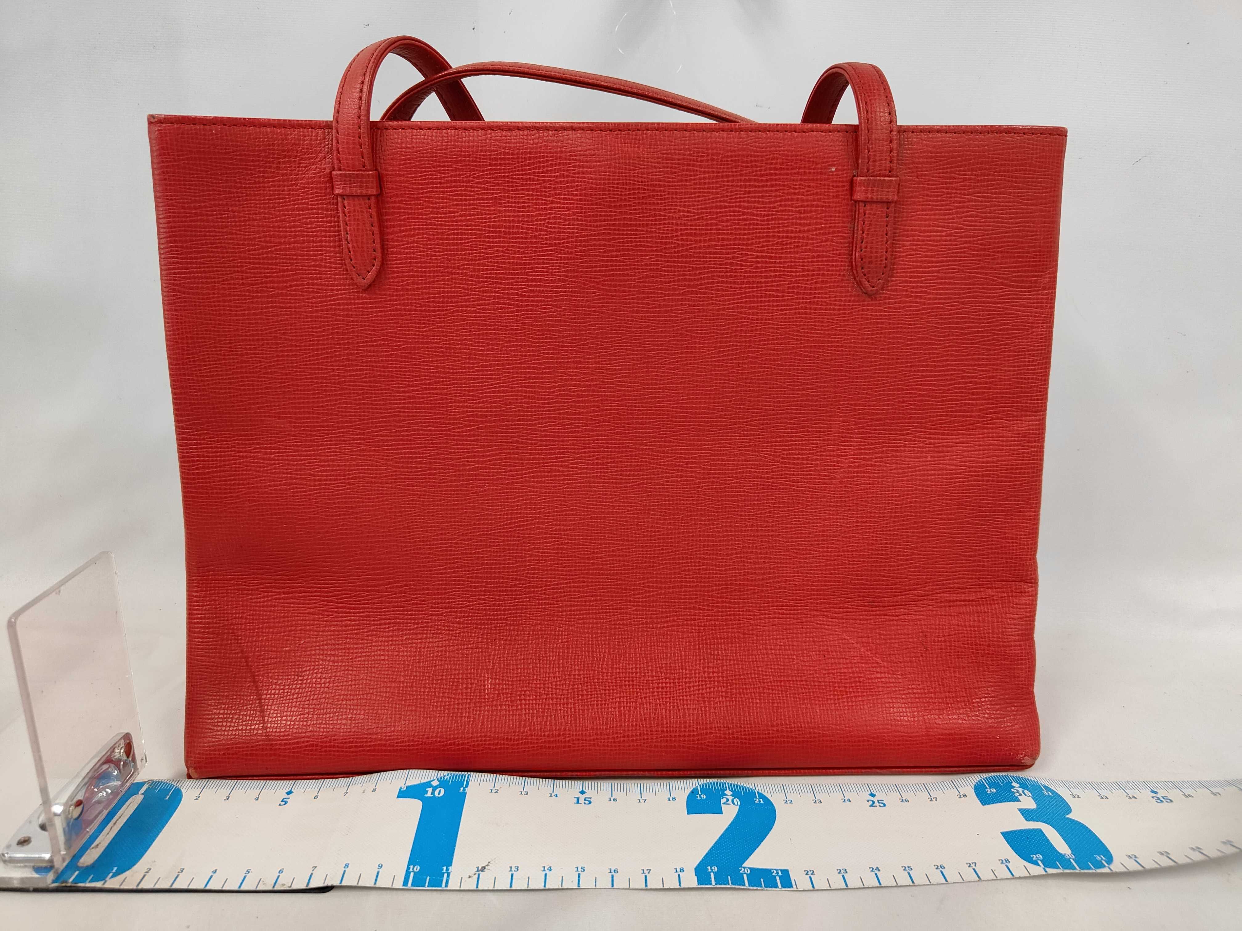 Leather Tote Bag, Red Tote Bag — view 2