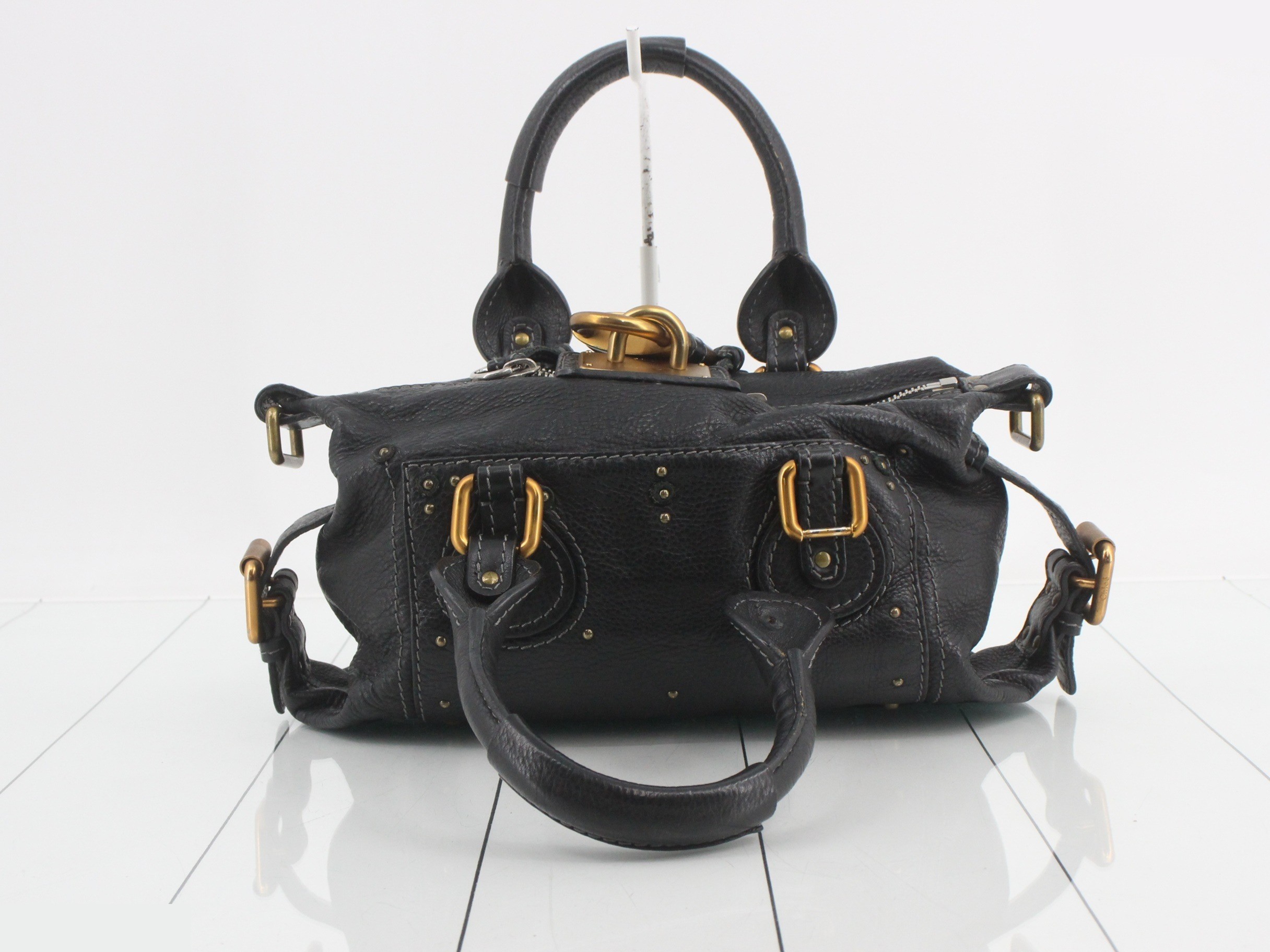Paddington Leather Handbag, Black — view 2