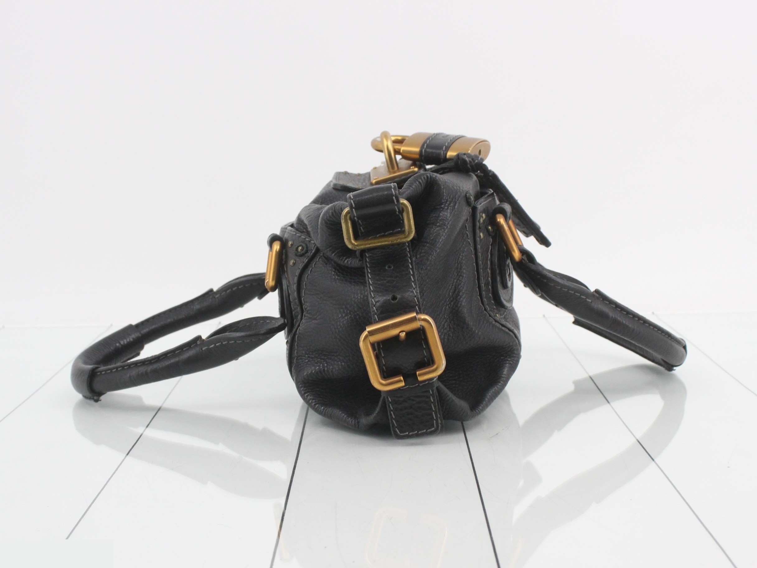 Paddington Leather Handbag, Black — view 4