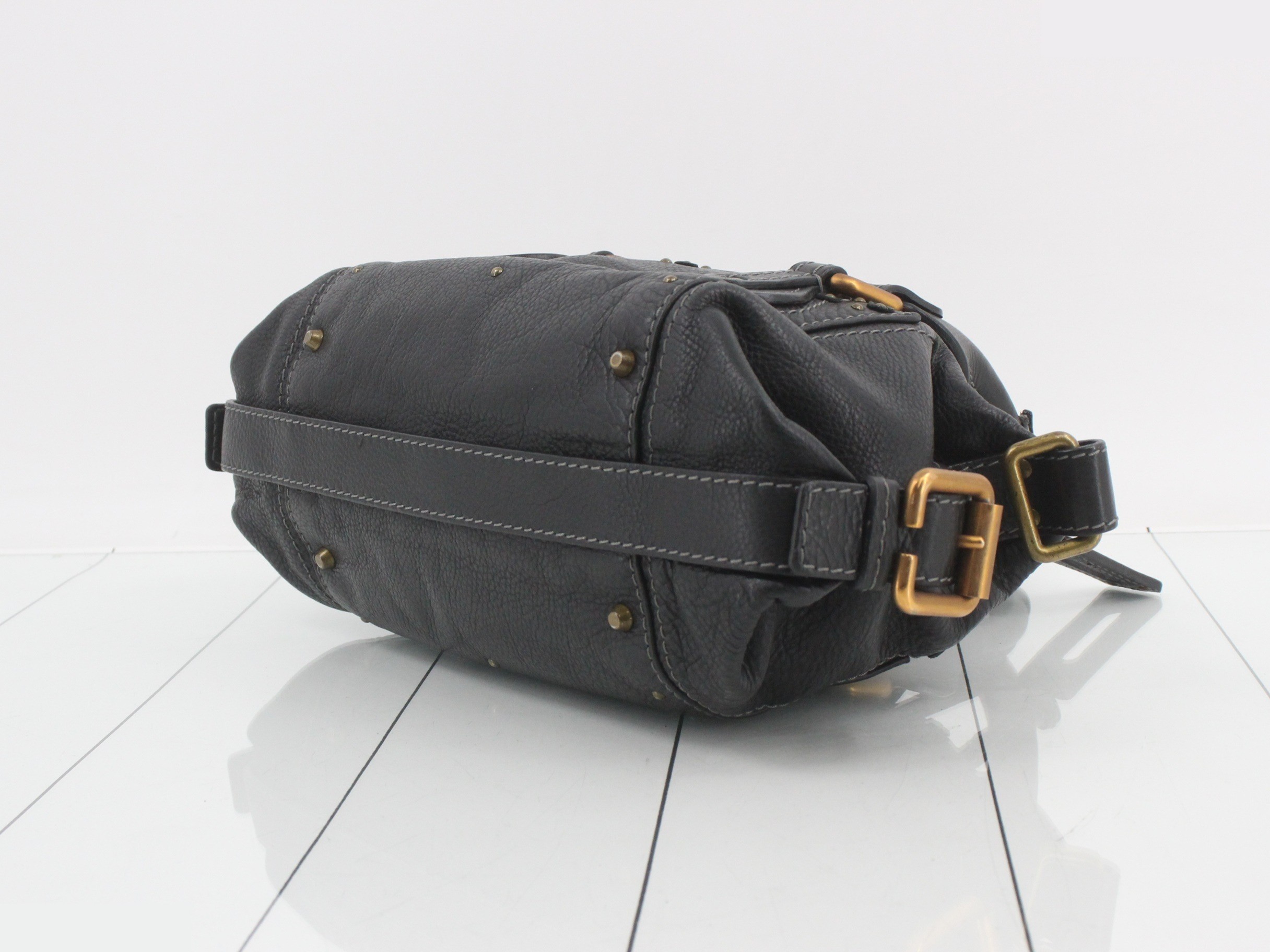 Paddington Leather Handbag, Black — view 6