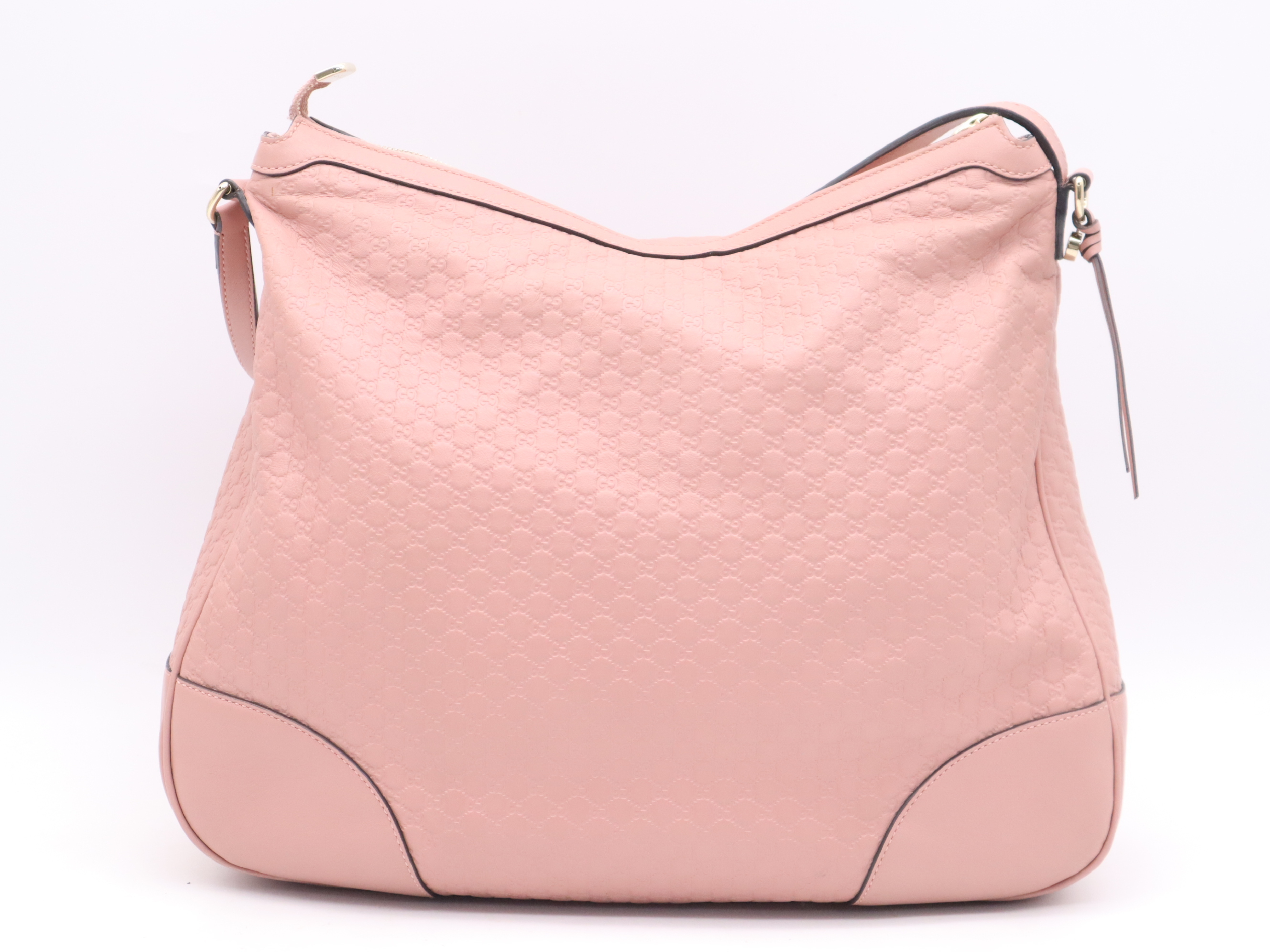 449244 Leather Guccissima One-Shoulder Bag Pink Shoulder Bag — view 2