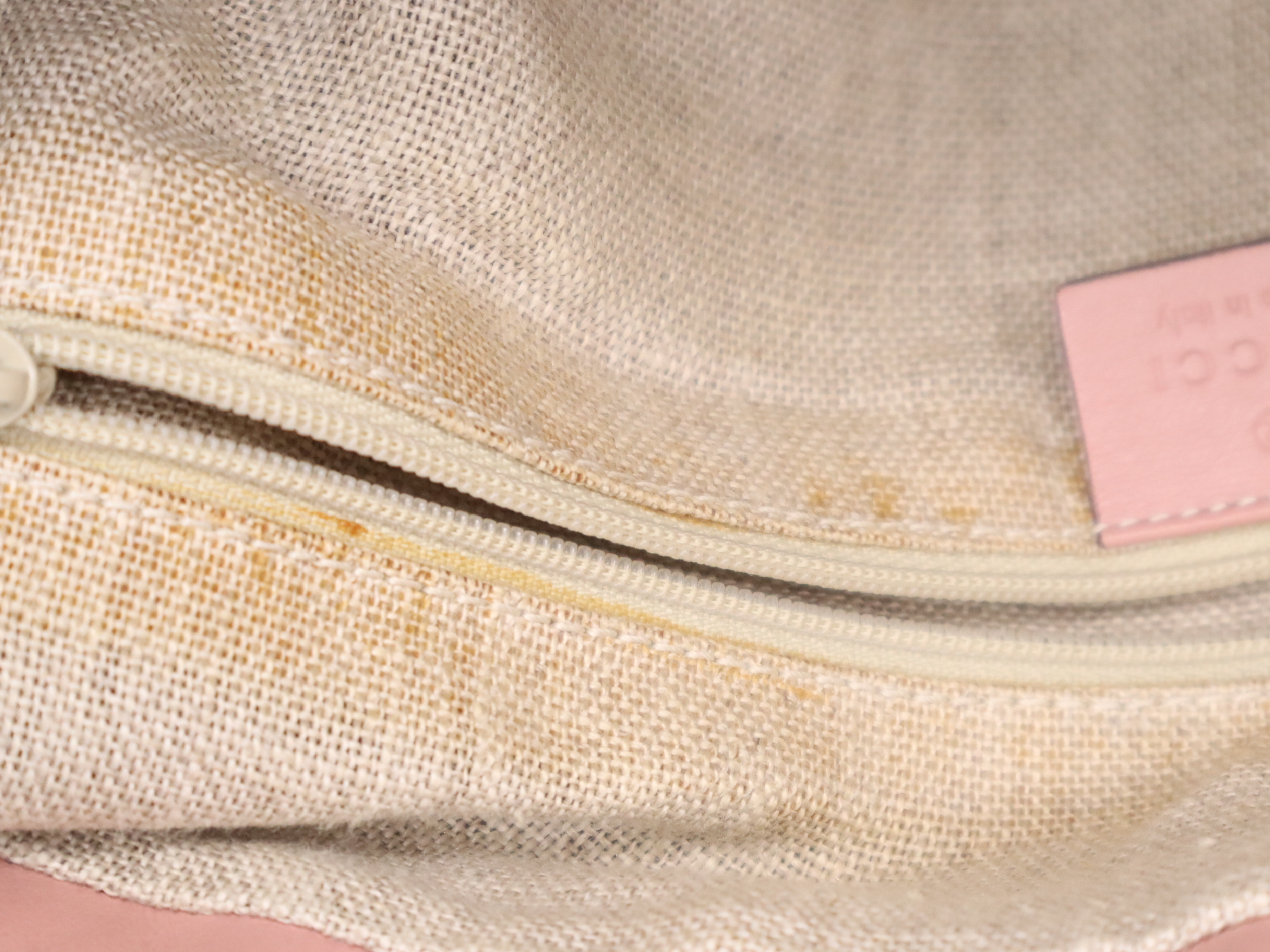 449244 Leather Guccissima One-Shoulder Bag Pink Shoulder Bag — view 12