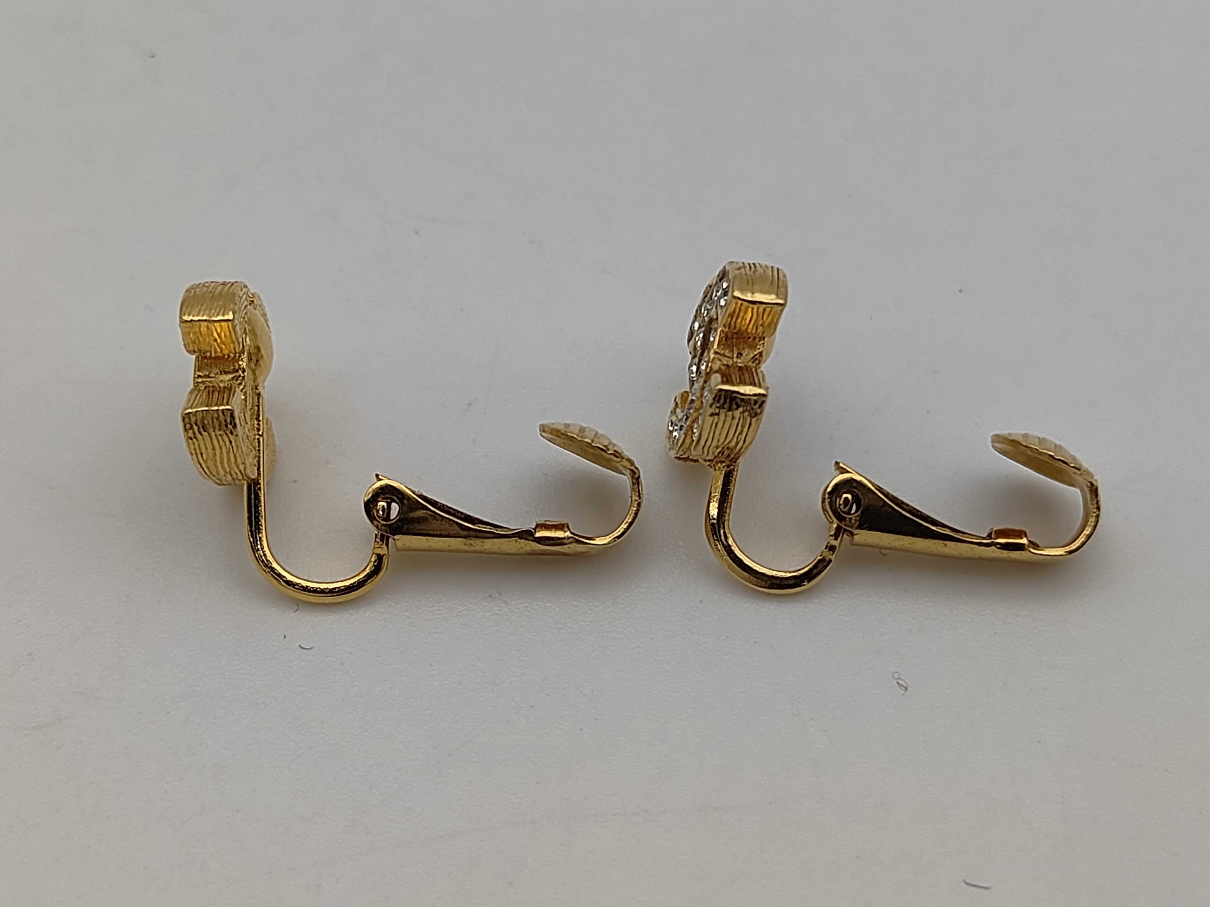 Coco Mark Gold Stone Earrings — view 3