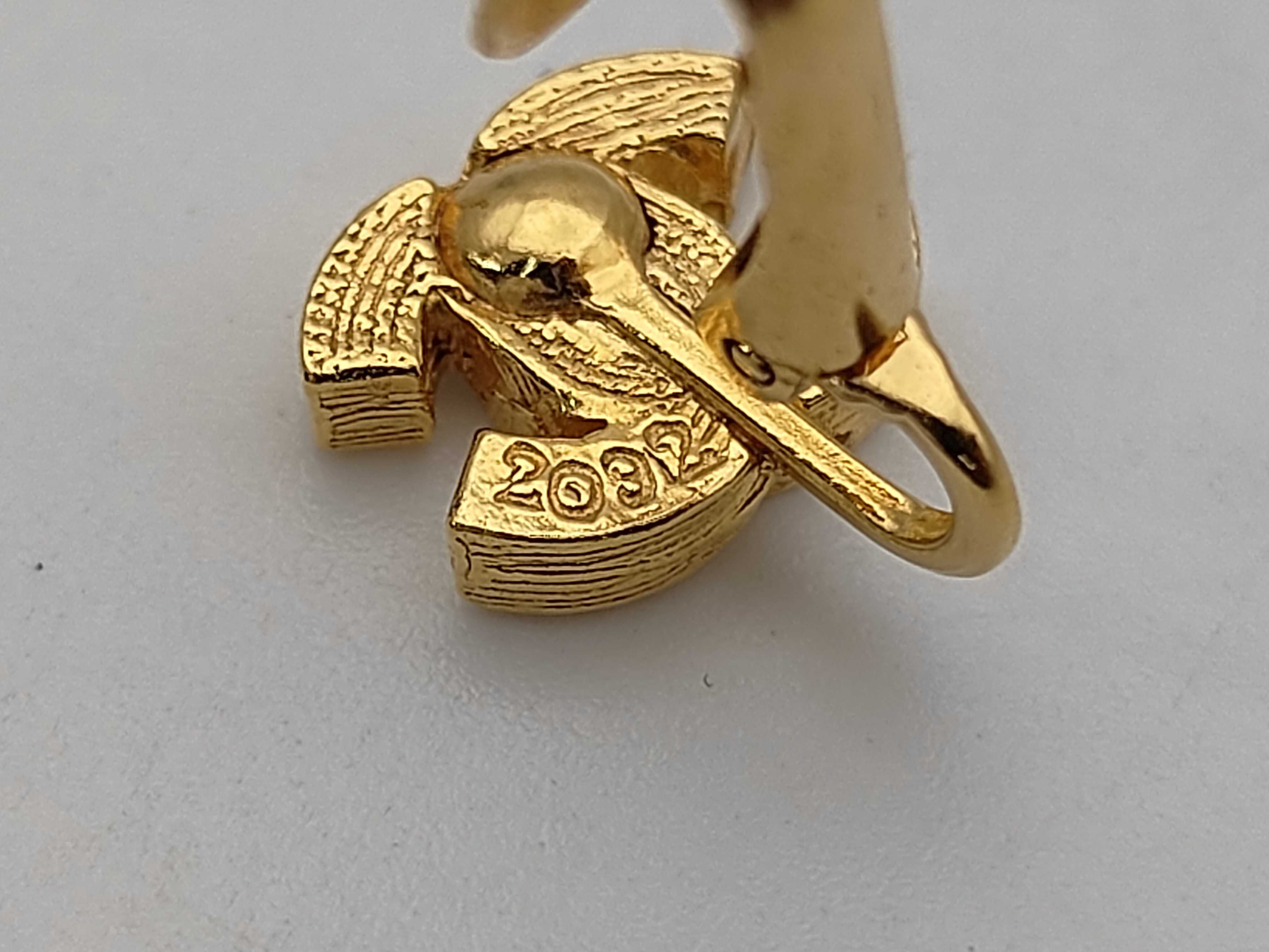 Coco Mark Gold Stone Earrings — view 5