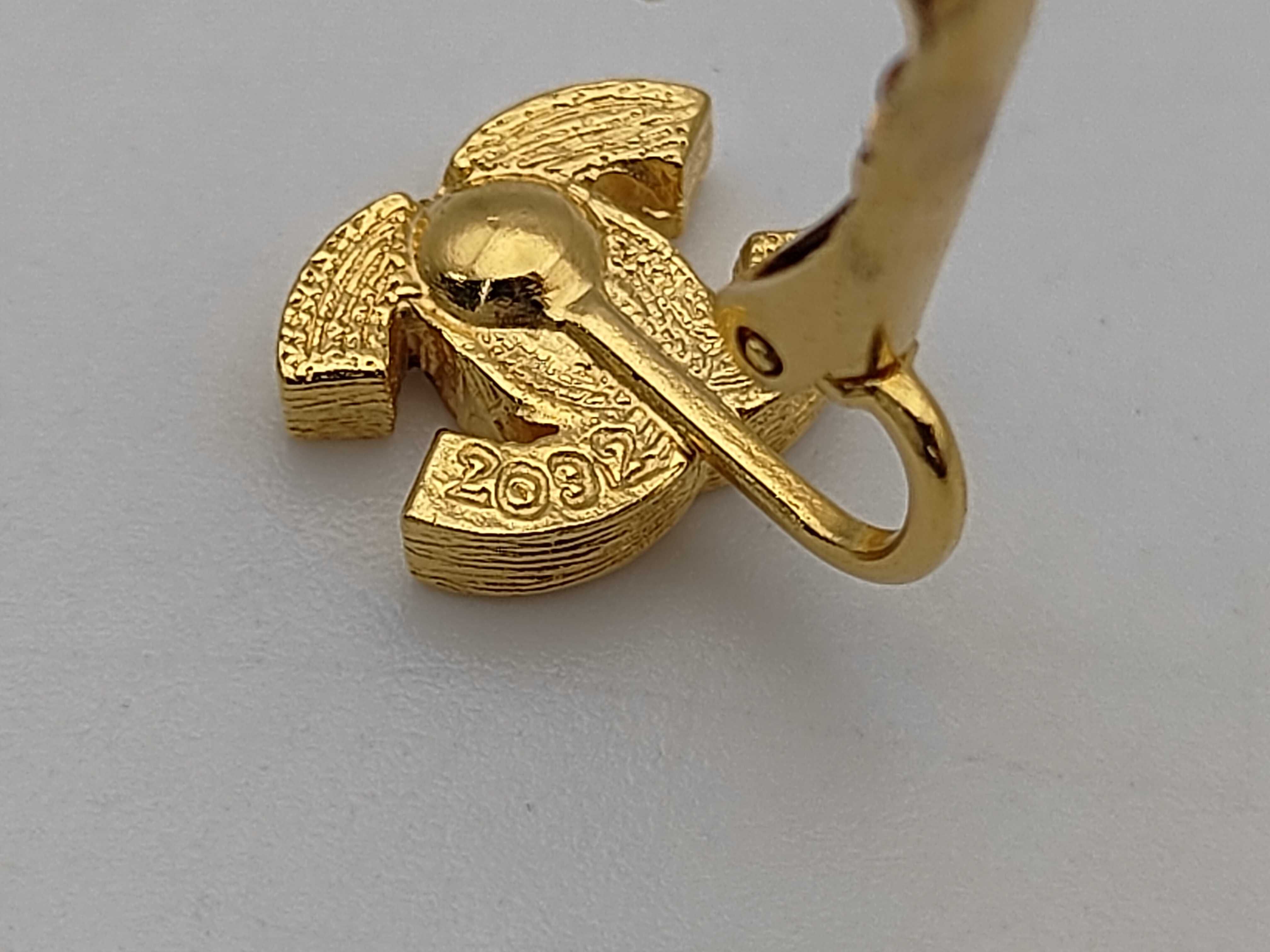 Coco Mark Gold Stone Earrings — view 6
