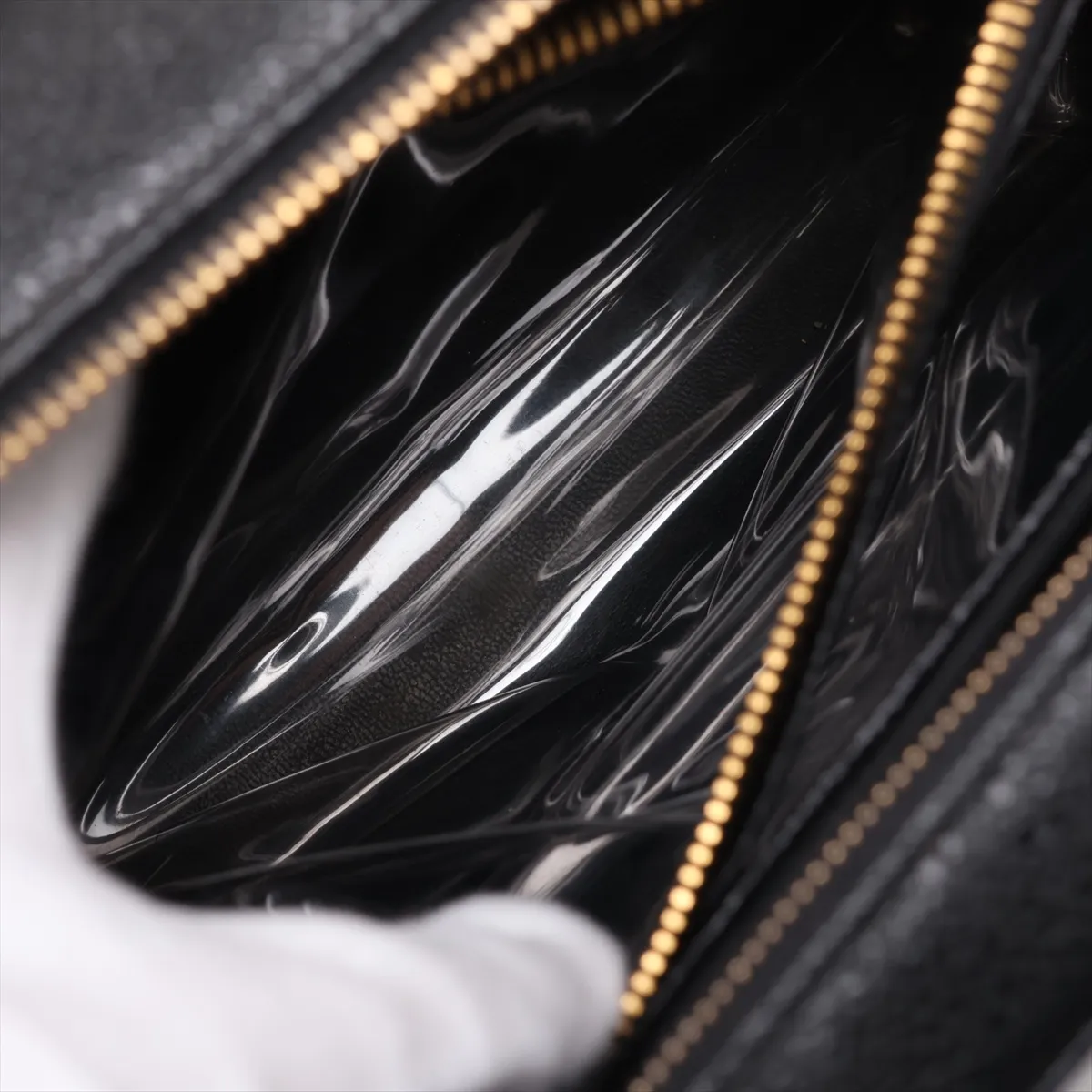 Coco Mark Caviar Skin Vanity Bag, Black with Gold Hardware, 5622815 (Serial Number 5) — view 11
