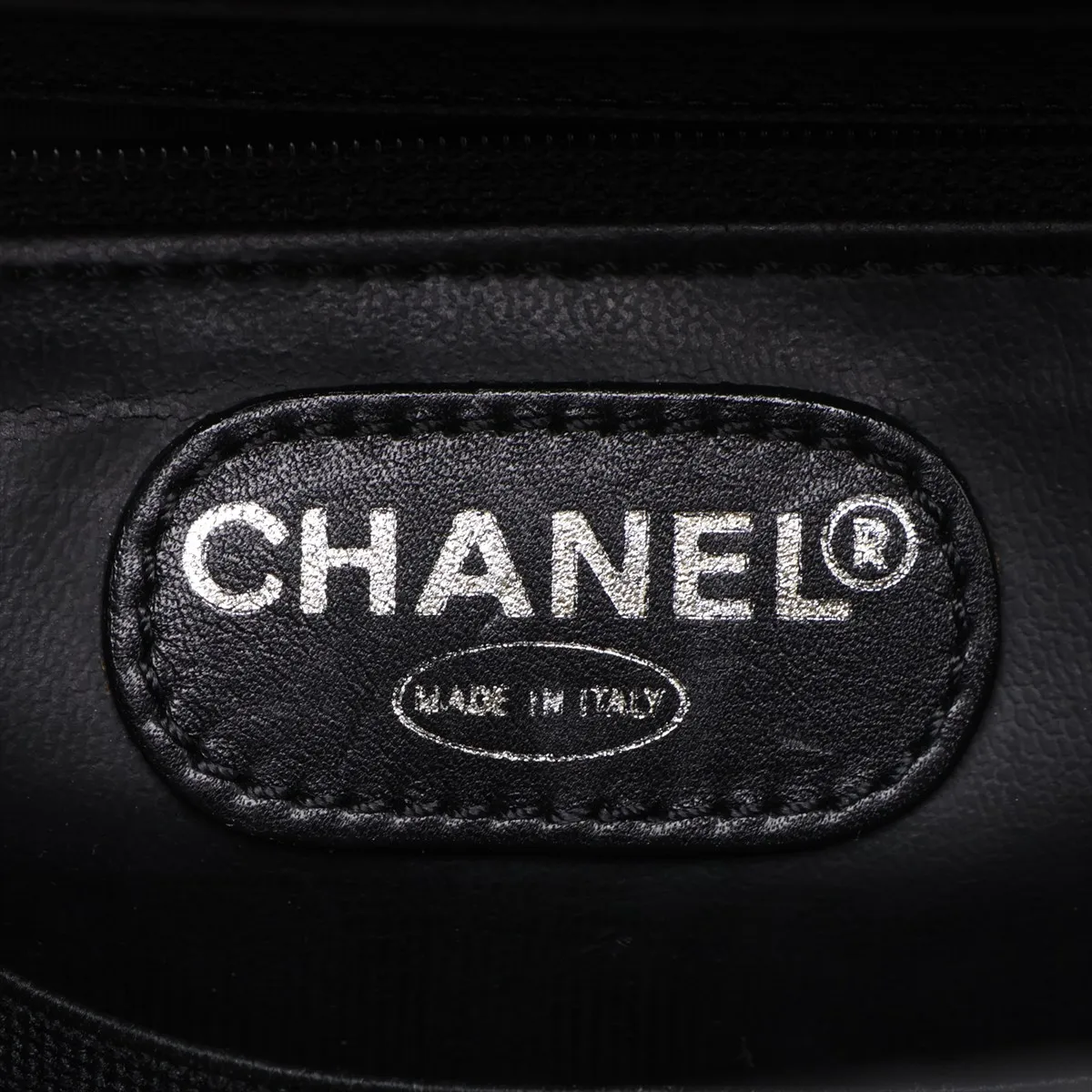 Coco Mark Caviar Skin Vanity Bag, Black with Gold Hardware, 5622815 (Serial Number 5) — view 12