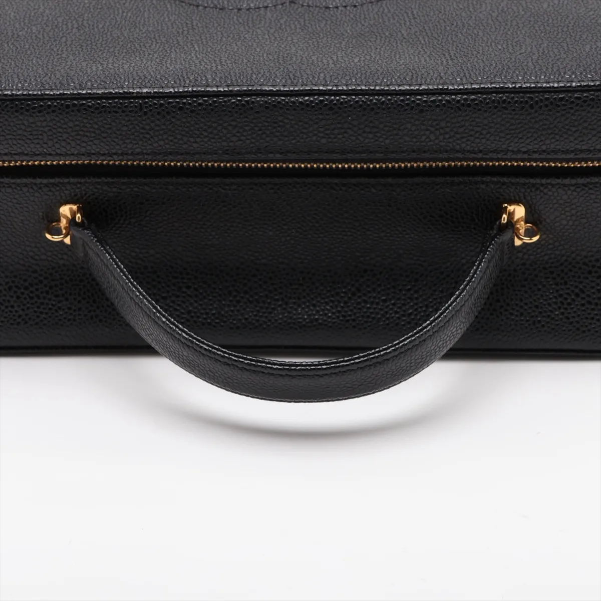 Coco Mark Caviar Skin Vanity Bag, Black with Gold Hardware, 5622815 (Serial Number 5) — view 5