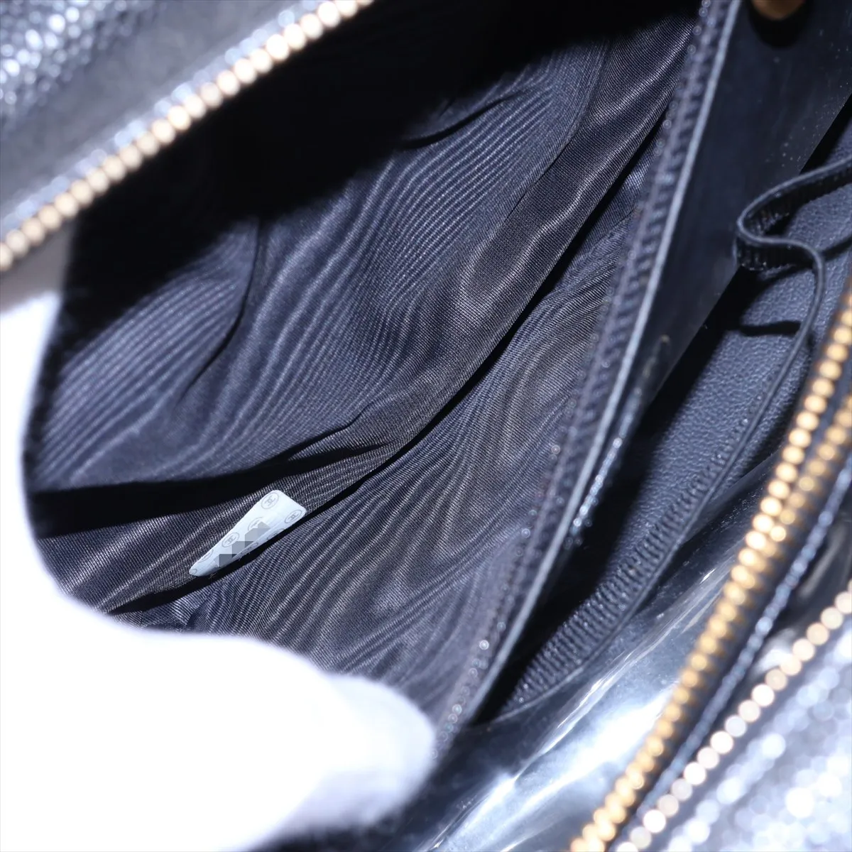 Coco Mark Caviar Skin Vanity Bag, Black with Gold Hardware, 5622815 (Serial Number 5) — view 10