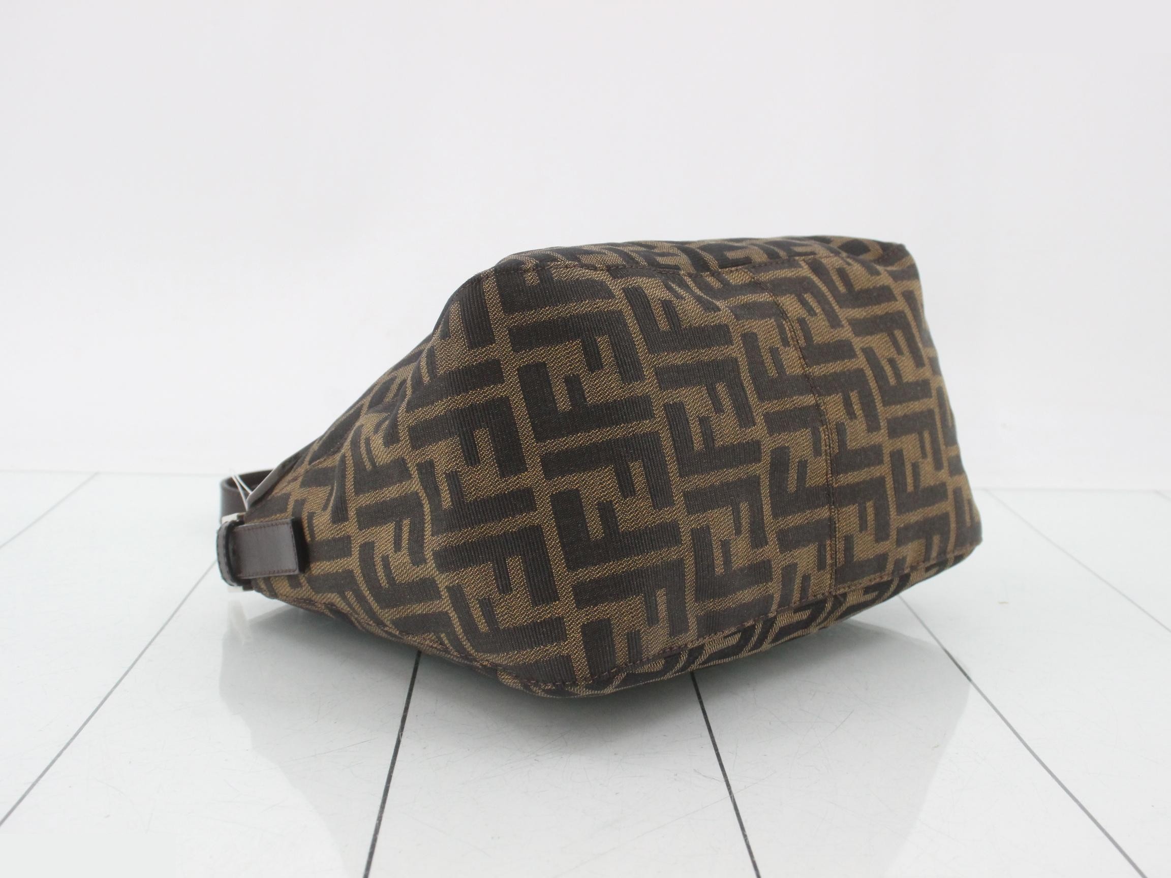 Zucca handbag, canvas/leather, brown — view 5