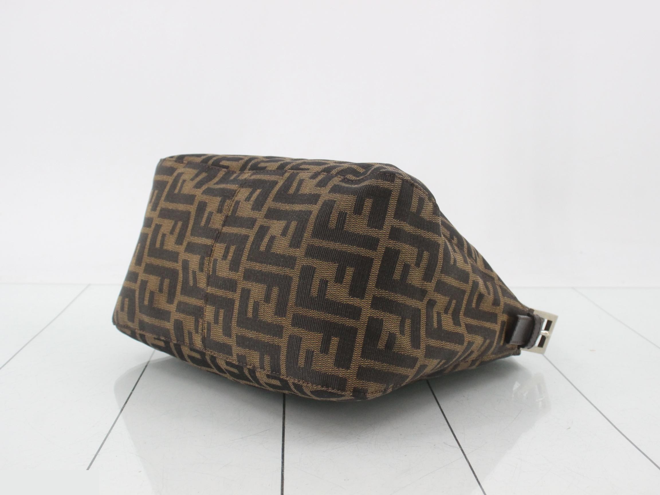 Zucca handbag, canvas/leather, brown — view 6