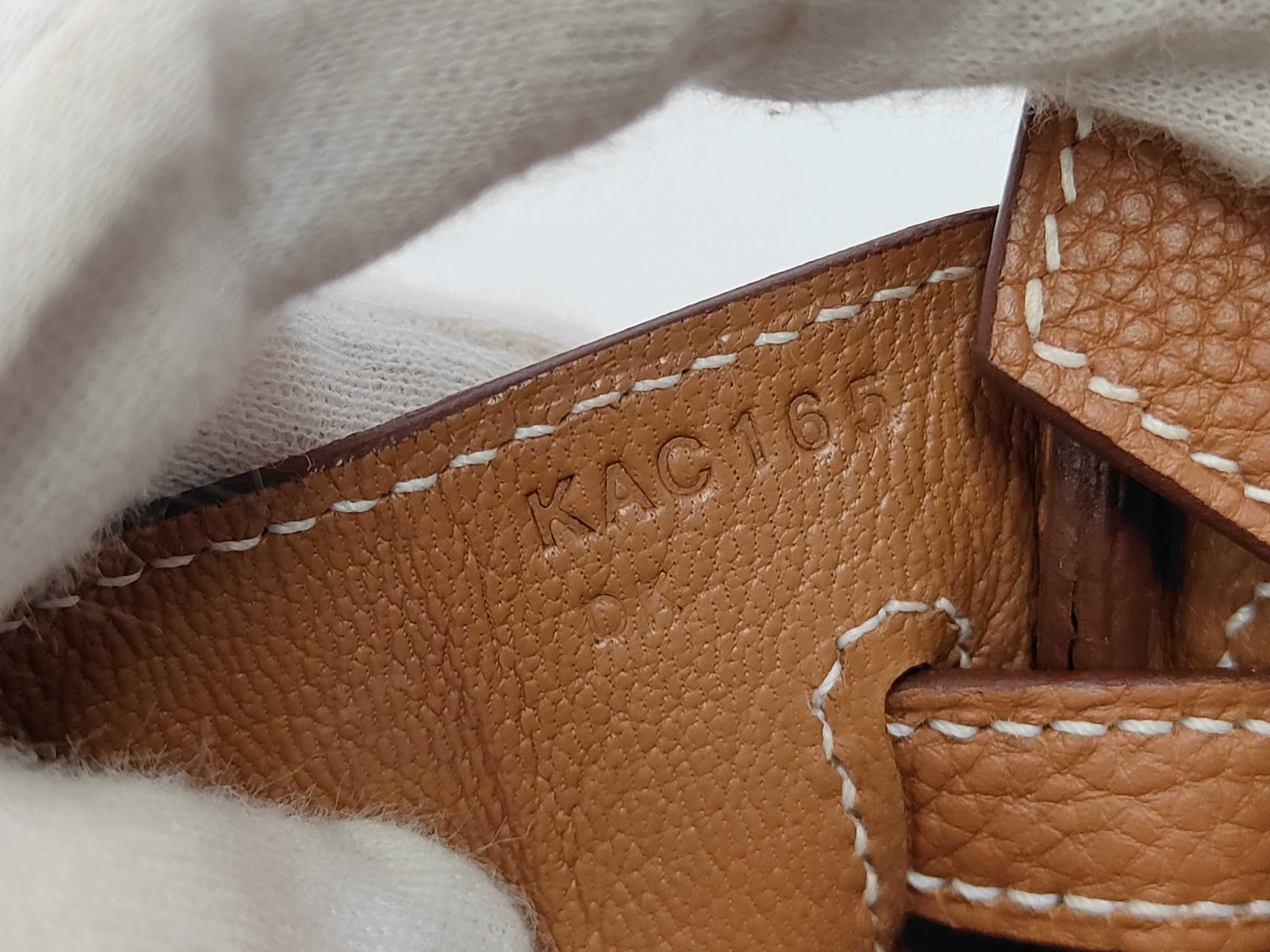 Birkin 25 Gold Togo Leather Silver Hardware K Stamp Handbag — view 12