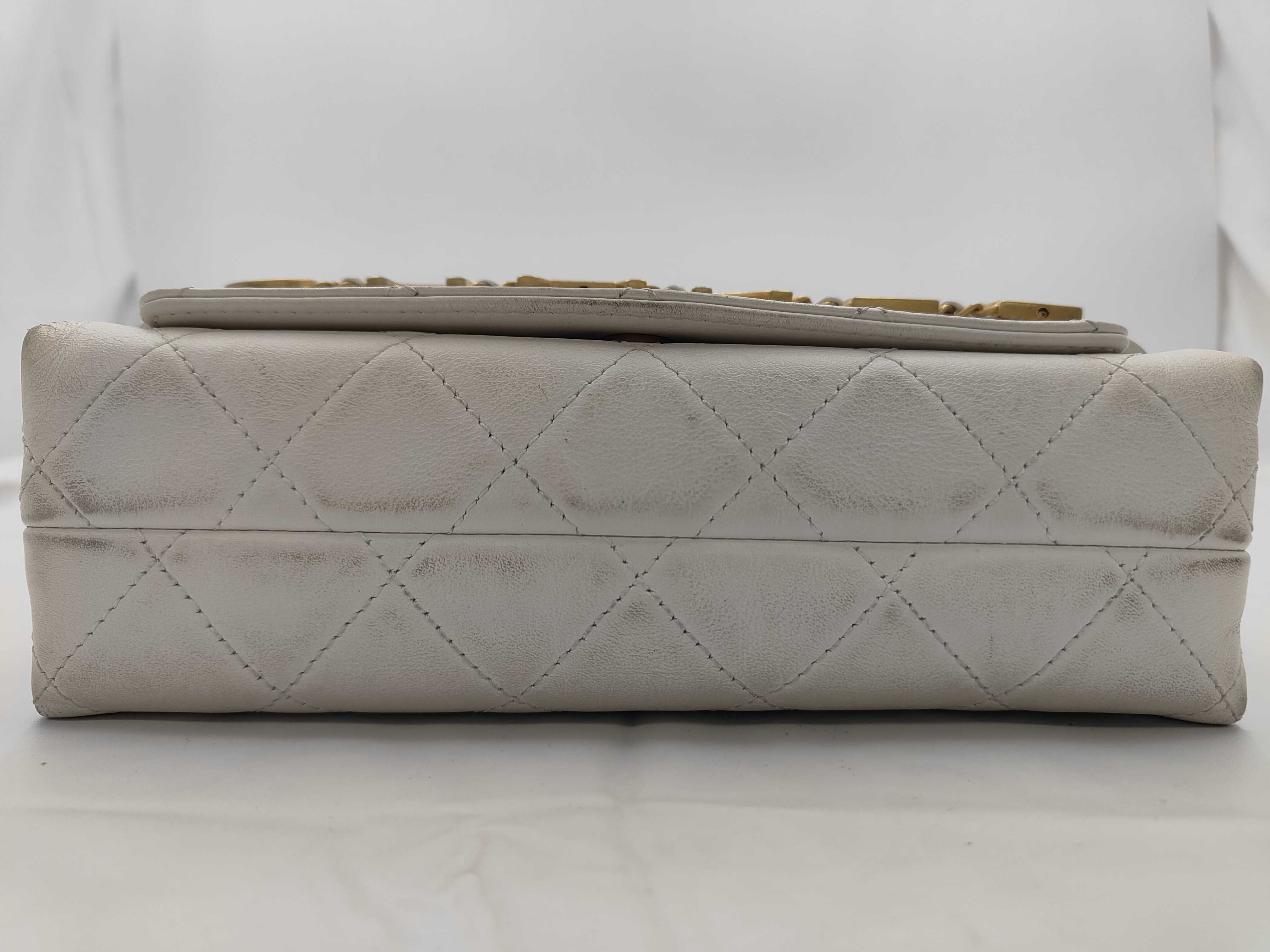 Metal Logo Quilted Shoulder Bag — view 7