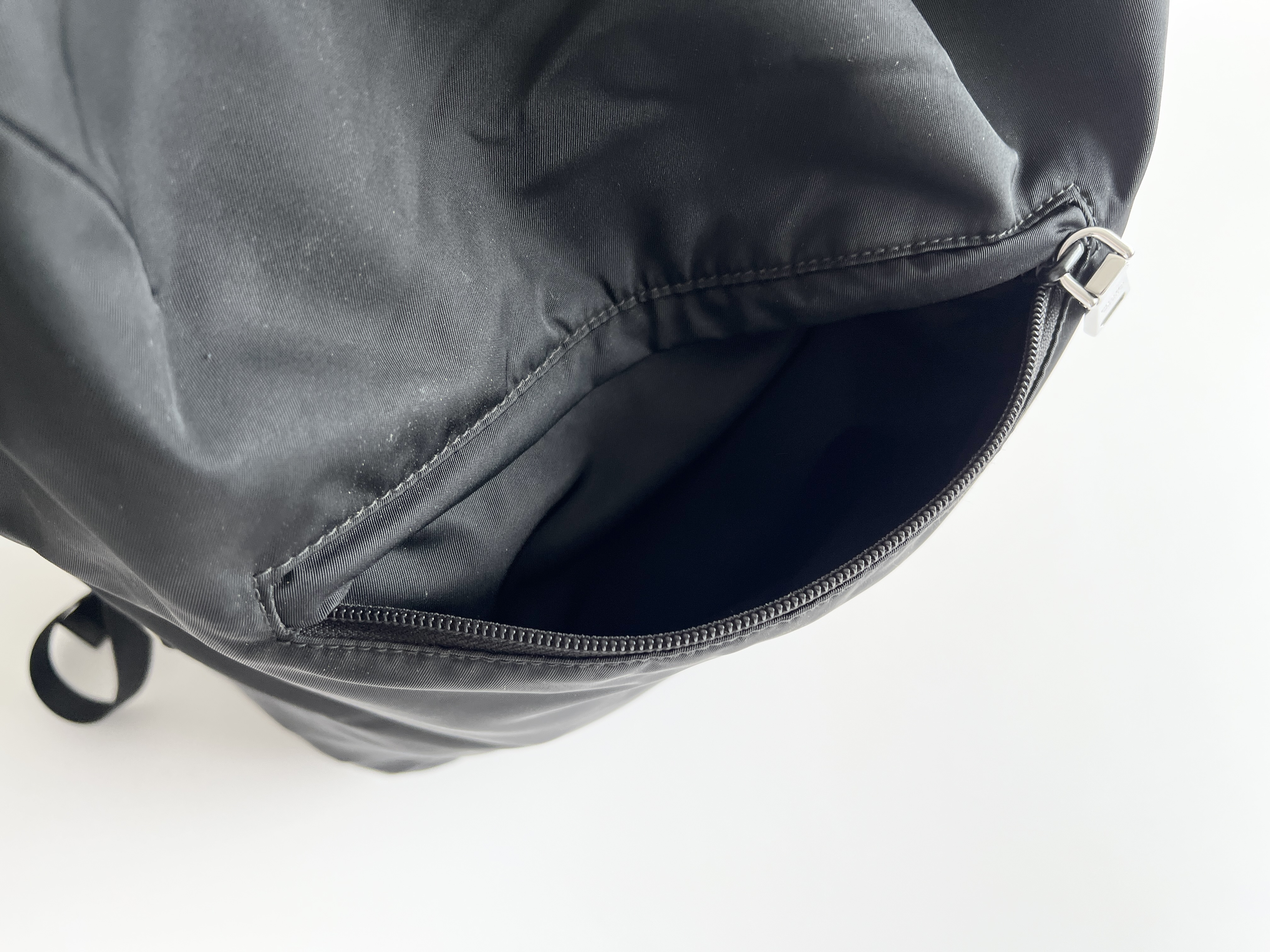 Leather Nylon Rubber Logo Backpack Rucksack — view 11