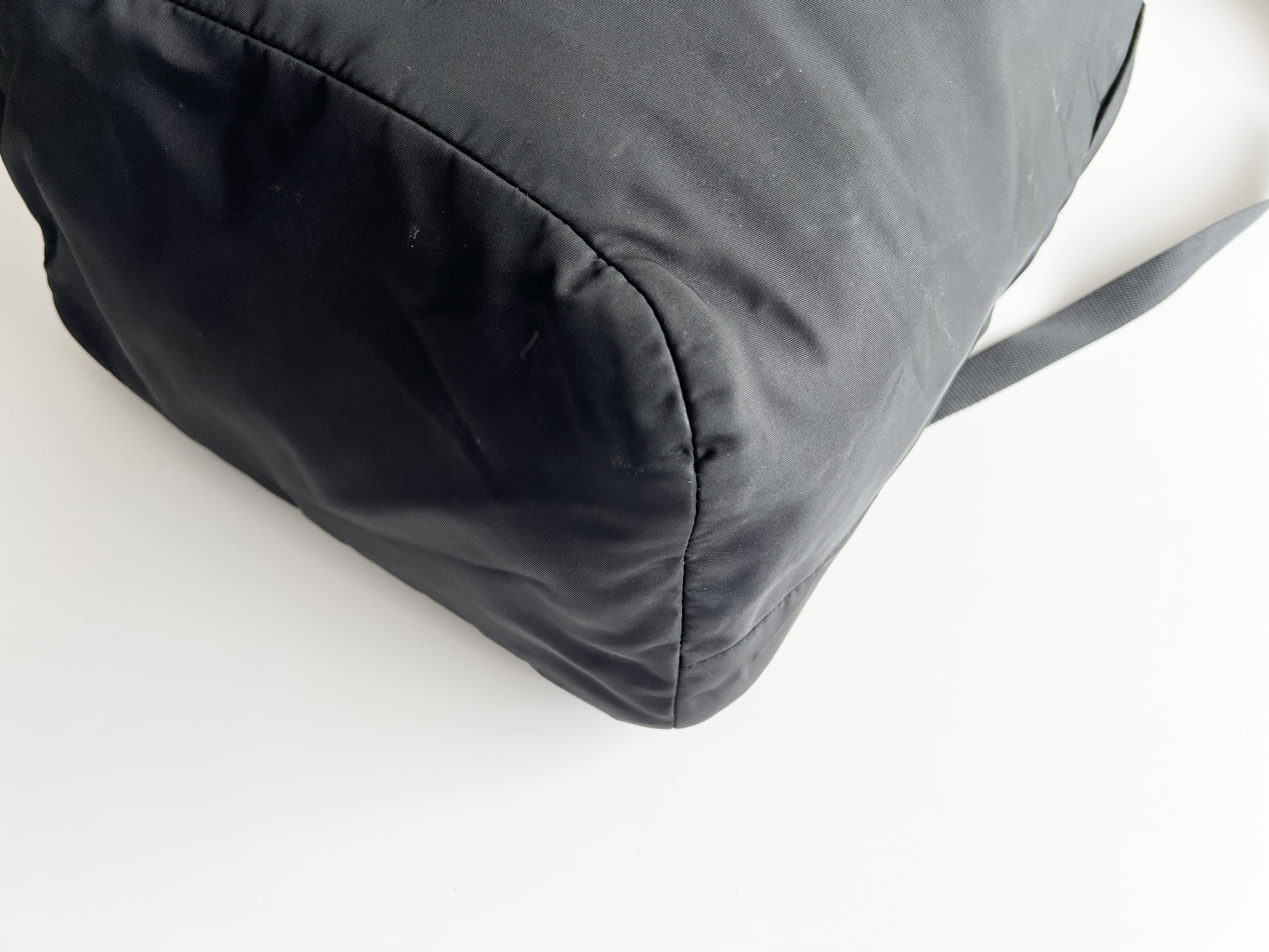 Leather Nylon Rubber Logo Backpack Rucksack — view 13