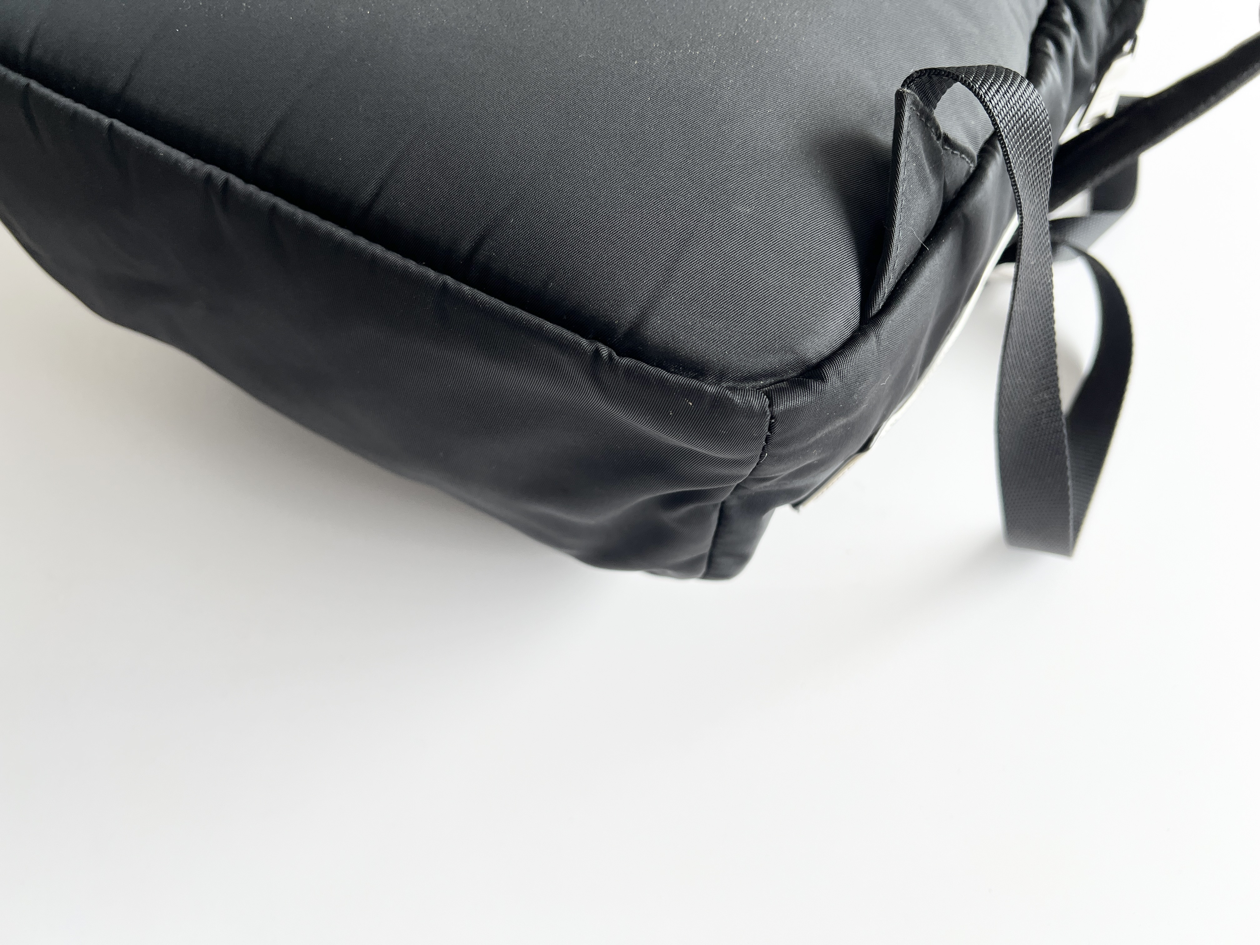Leather Nylon Rubber Logo Backpack Rucksack — view 15
