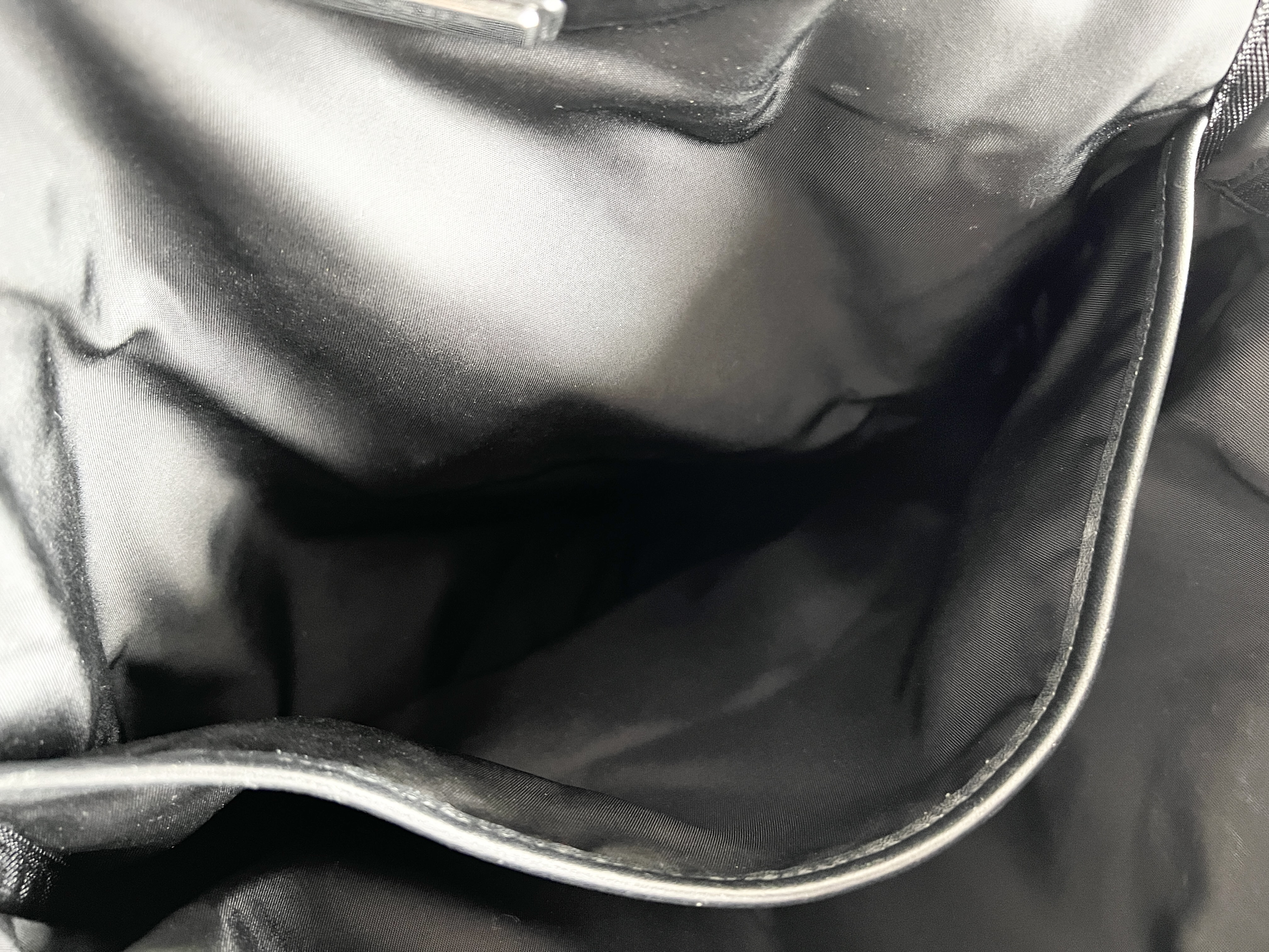 Leather Nylon Rubber Logo Backpack Rucksack — view 9