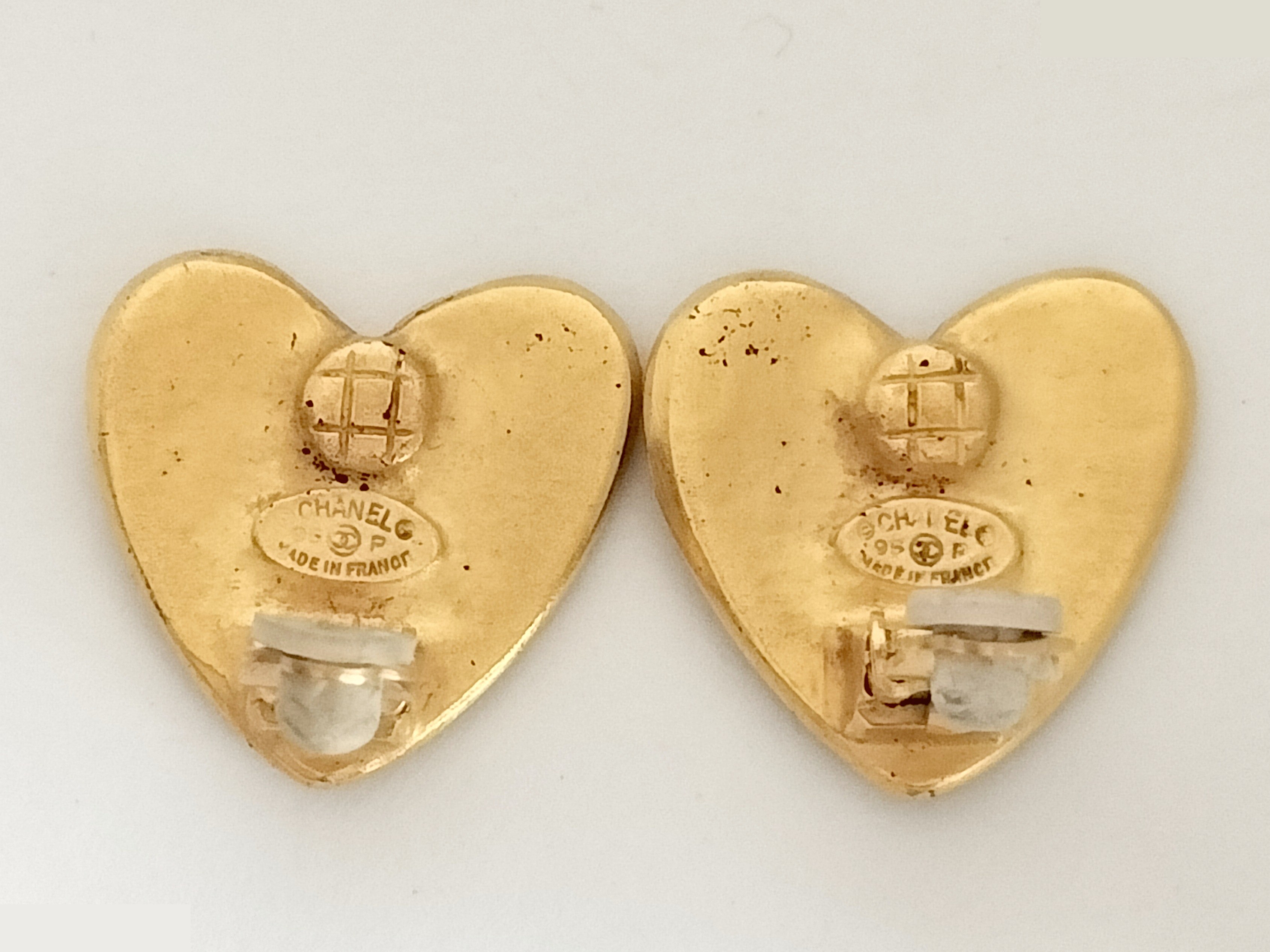 Coco Heart Gold Earrings — view 4