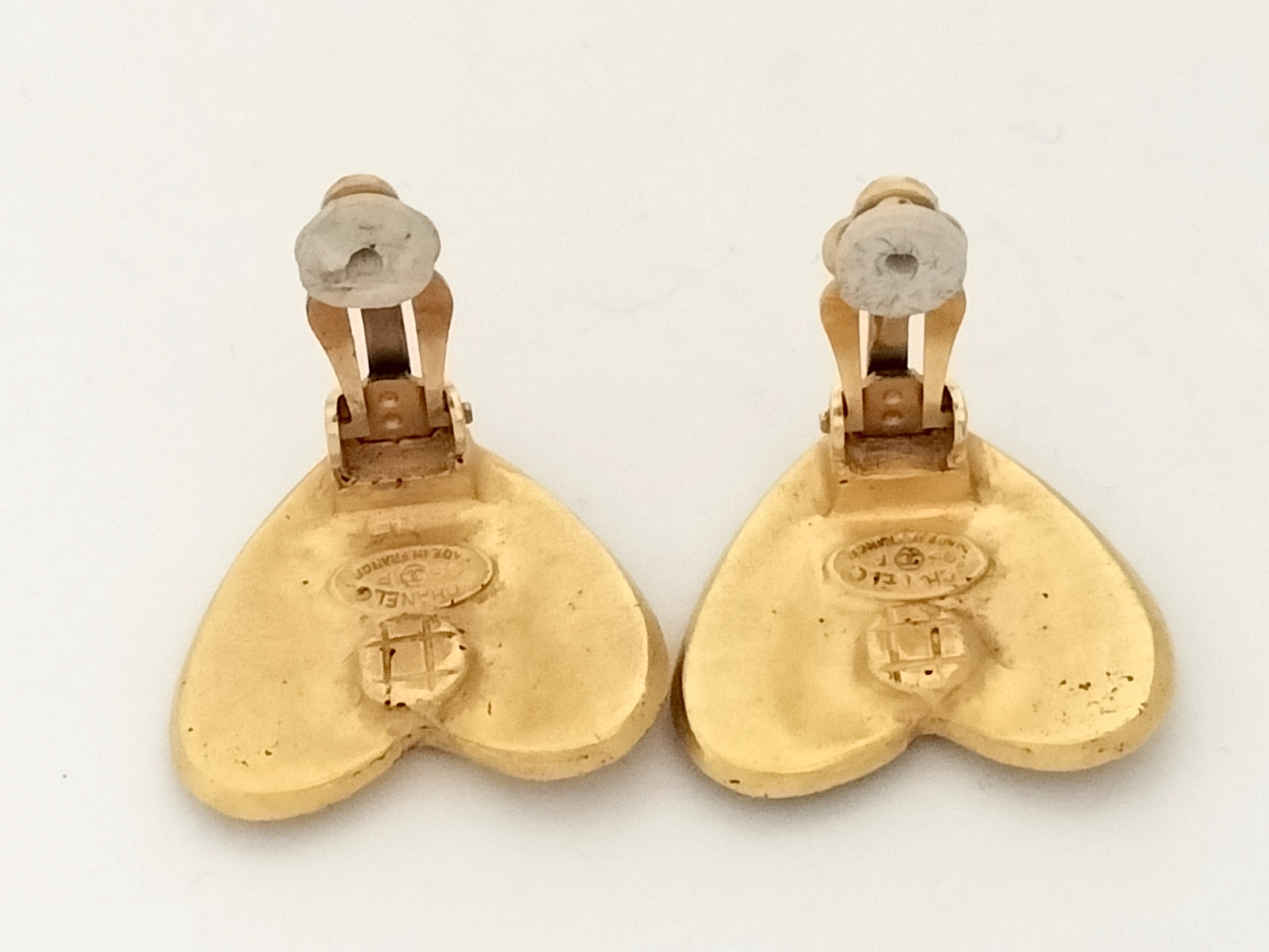 Coco Heart Gold Earrings — view 5