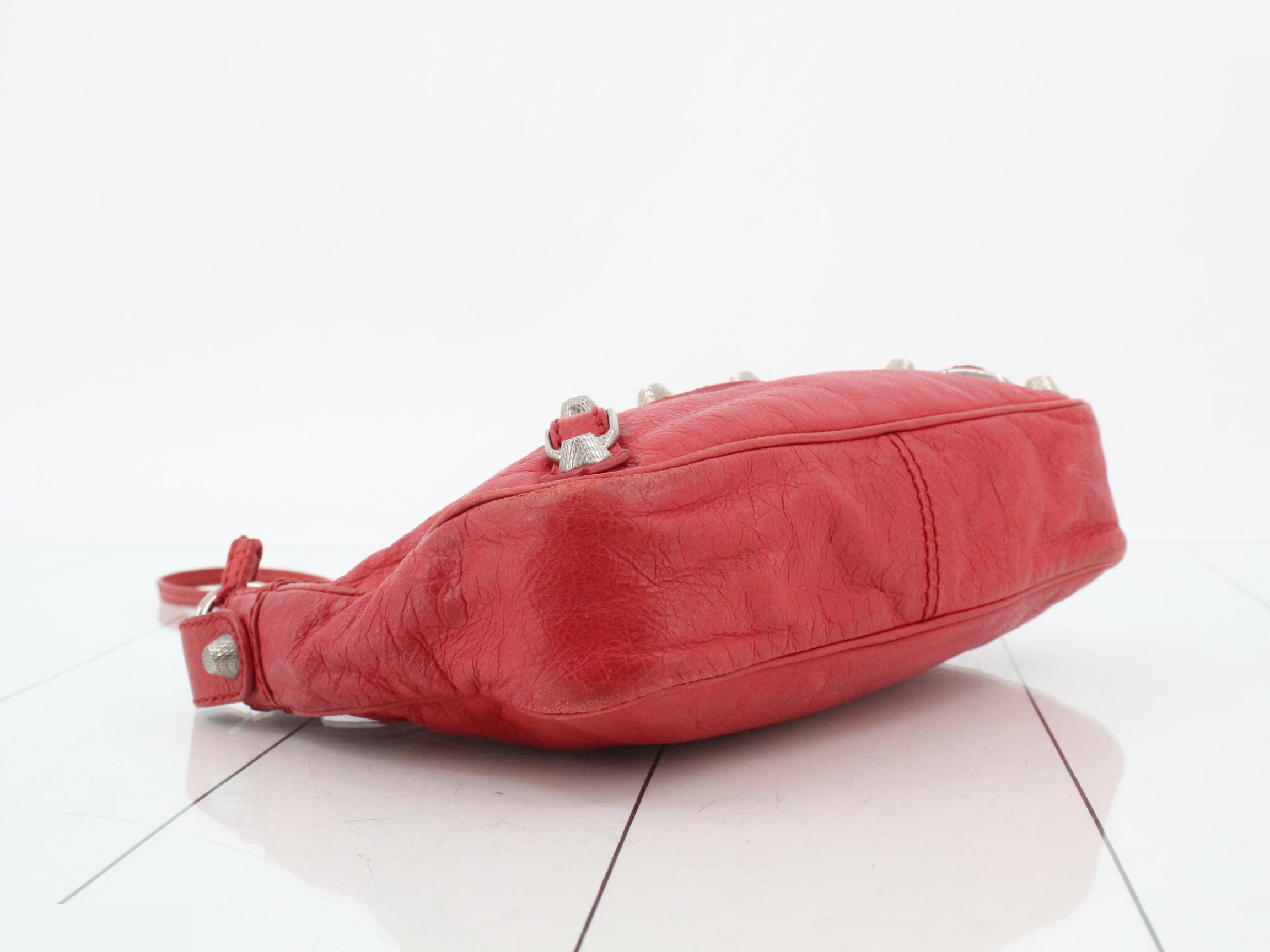 Hip/shoulder bag, red, with mirror. — view 5