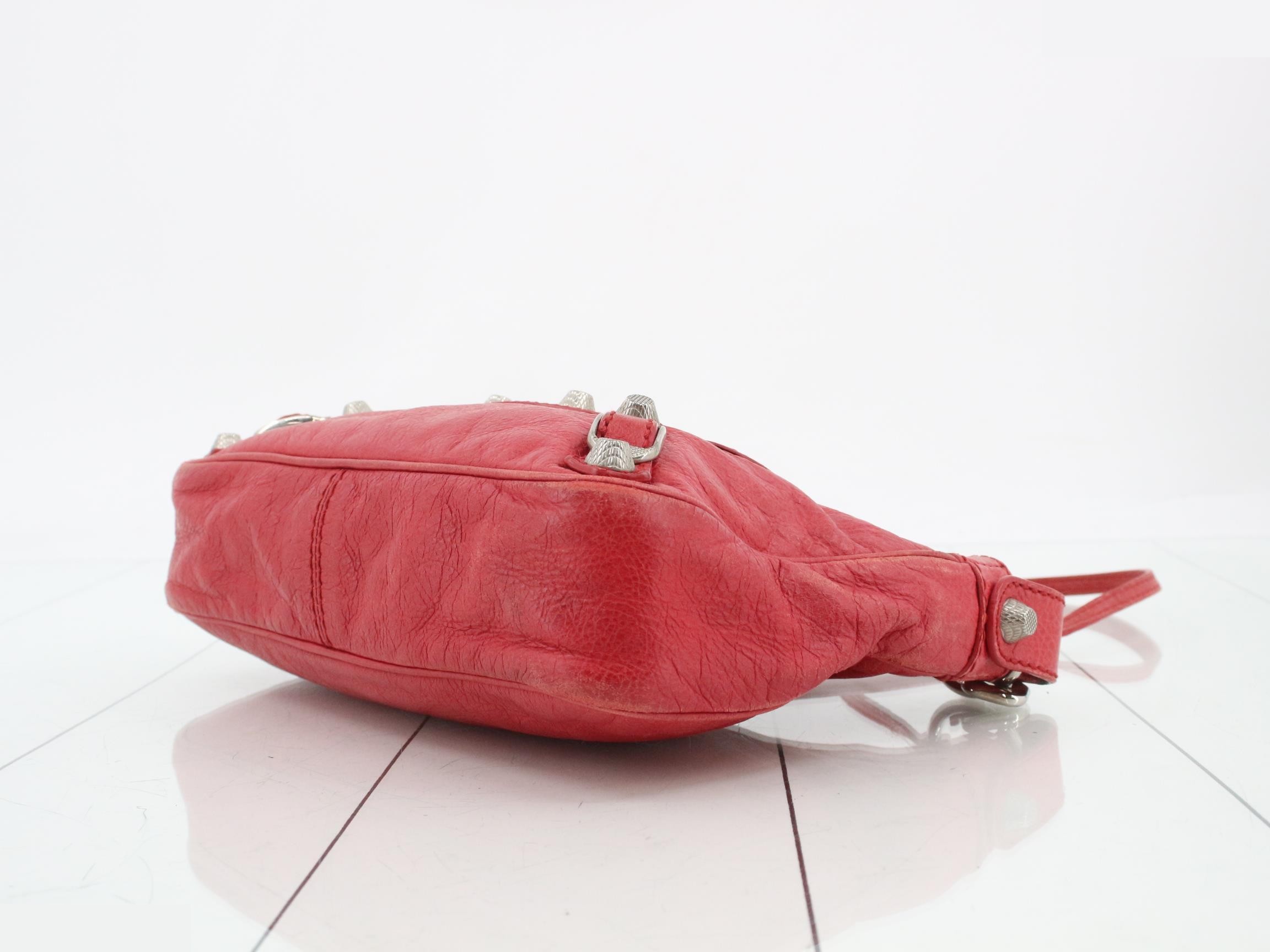 Hip/shoulder bag, red, with mirror. — view 6