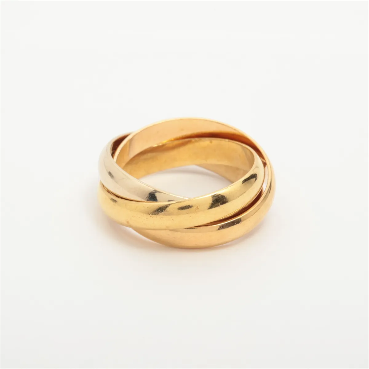 Trinity Ring 750 (YG x PG x WG) 7.8g 51 Solder marks, plating peeling — view 2