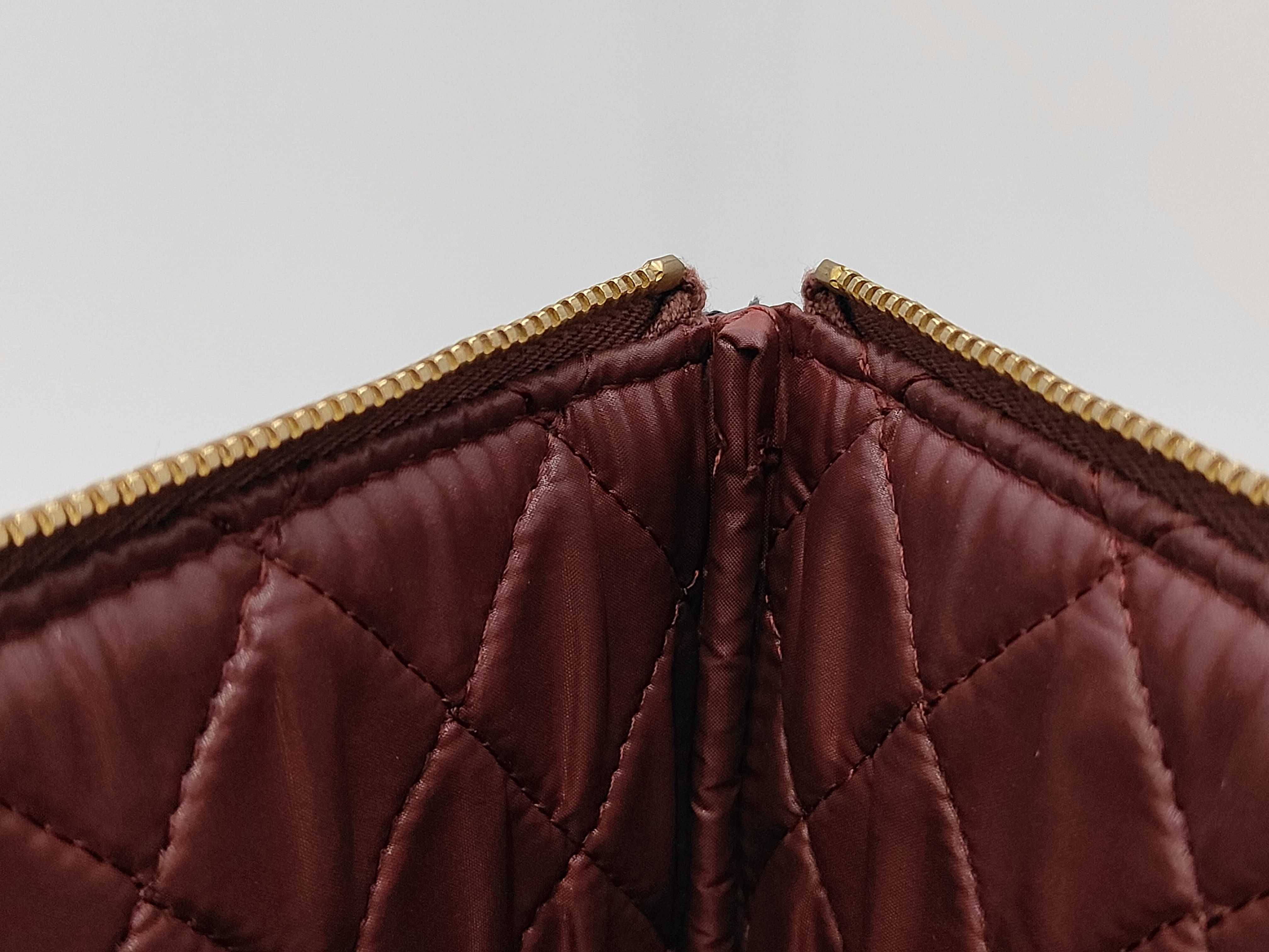 Matelassé Clutch Bag, Lambskin, Coco Mark, Black x Gold, Seal No. 21 — view 7