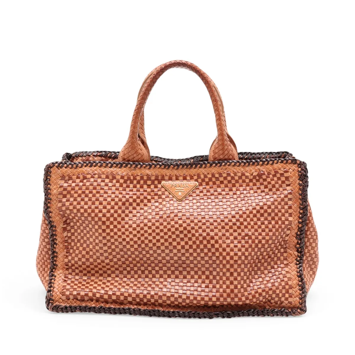 leather handbag, brown