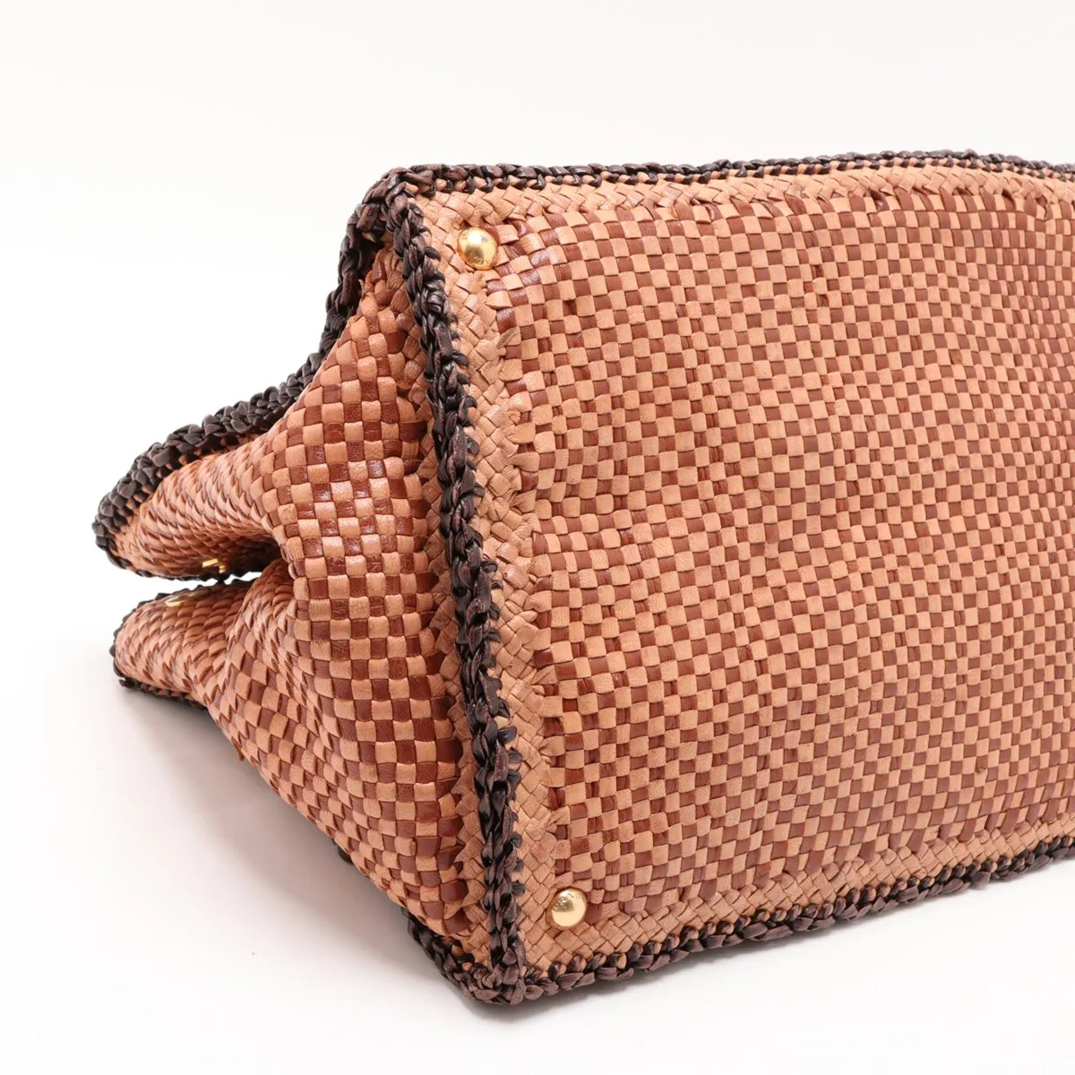 leather handbag, brown — view 4