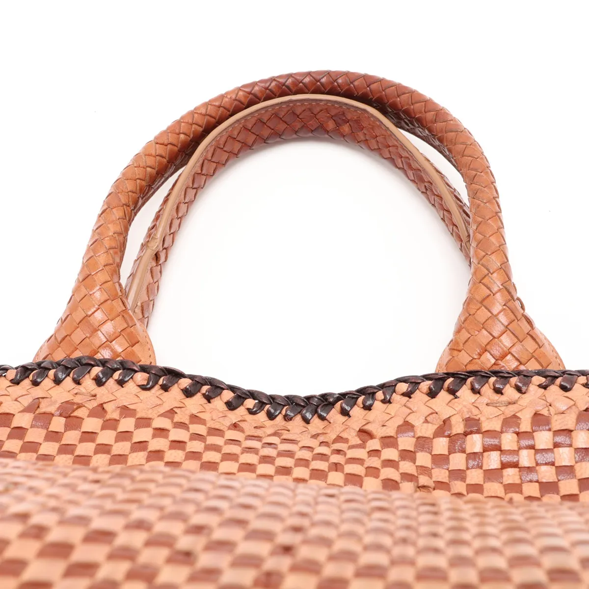 leather handbag, brown — view 6