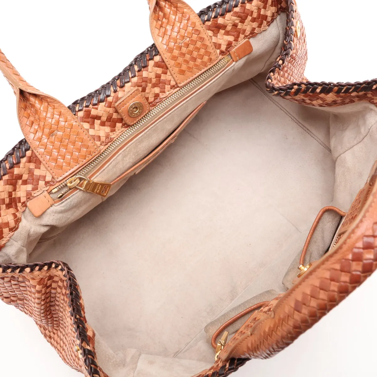 leather handbag, brown — view 7