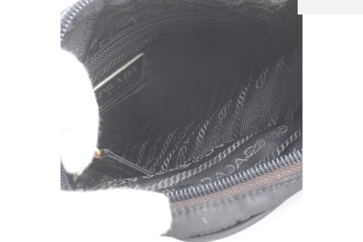 Leather and nylon shoulder bag, crossbody bag, messenger bag. — view 7