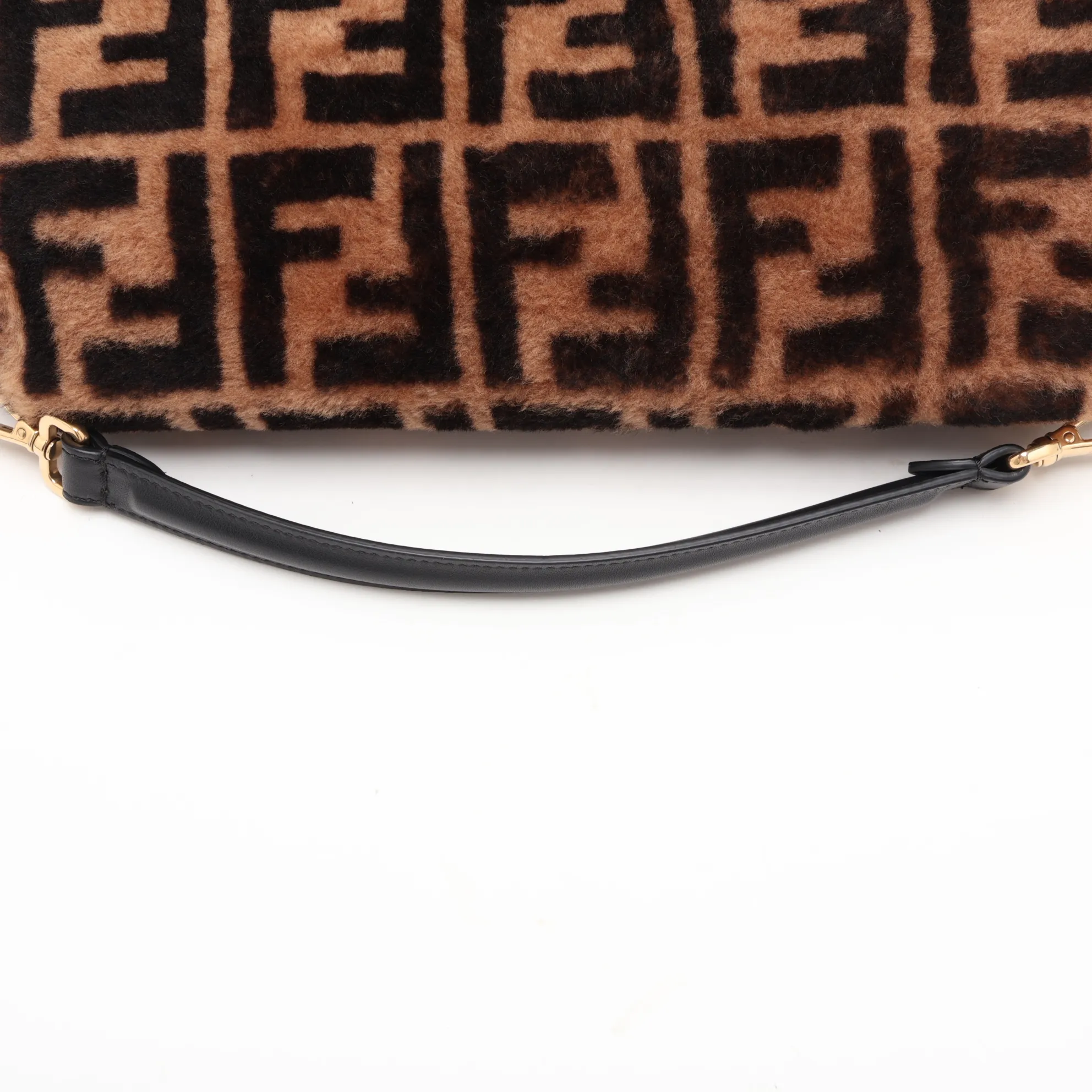 Mamma Bucket 8BR771 Fur x Leather 2-Way Shoulder Bag, Brown — view 5